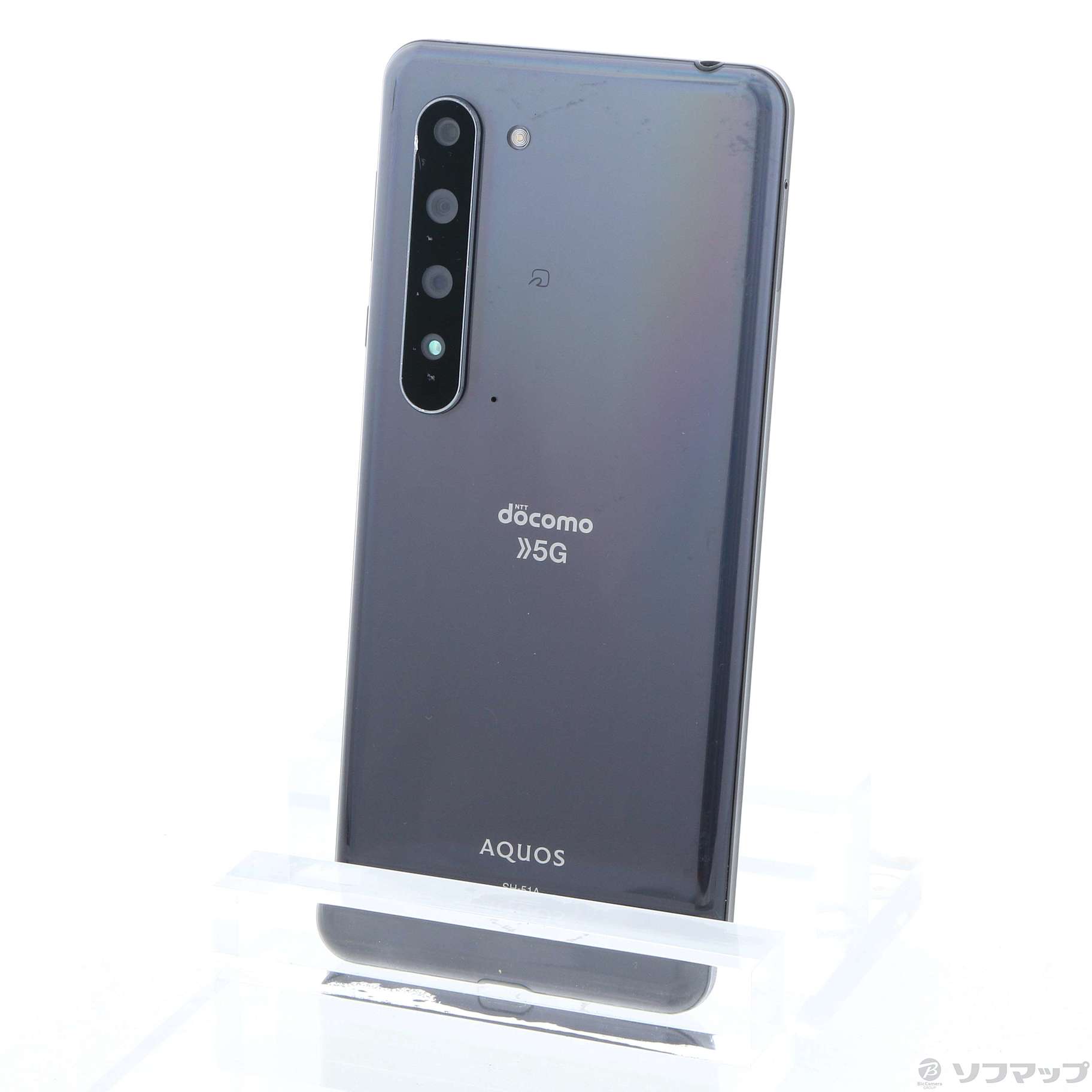 中古】AQUOS R5G 256GB ブラックレイ SH-51A docomoロック解除SIM