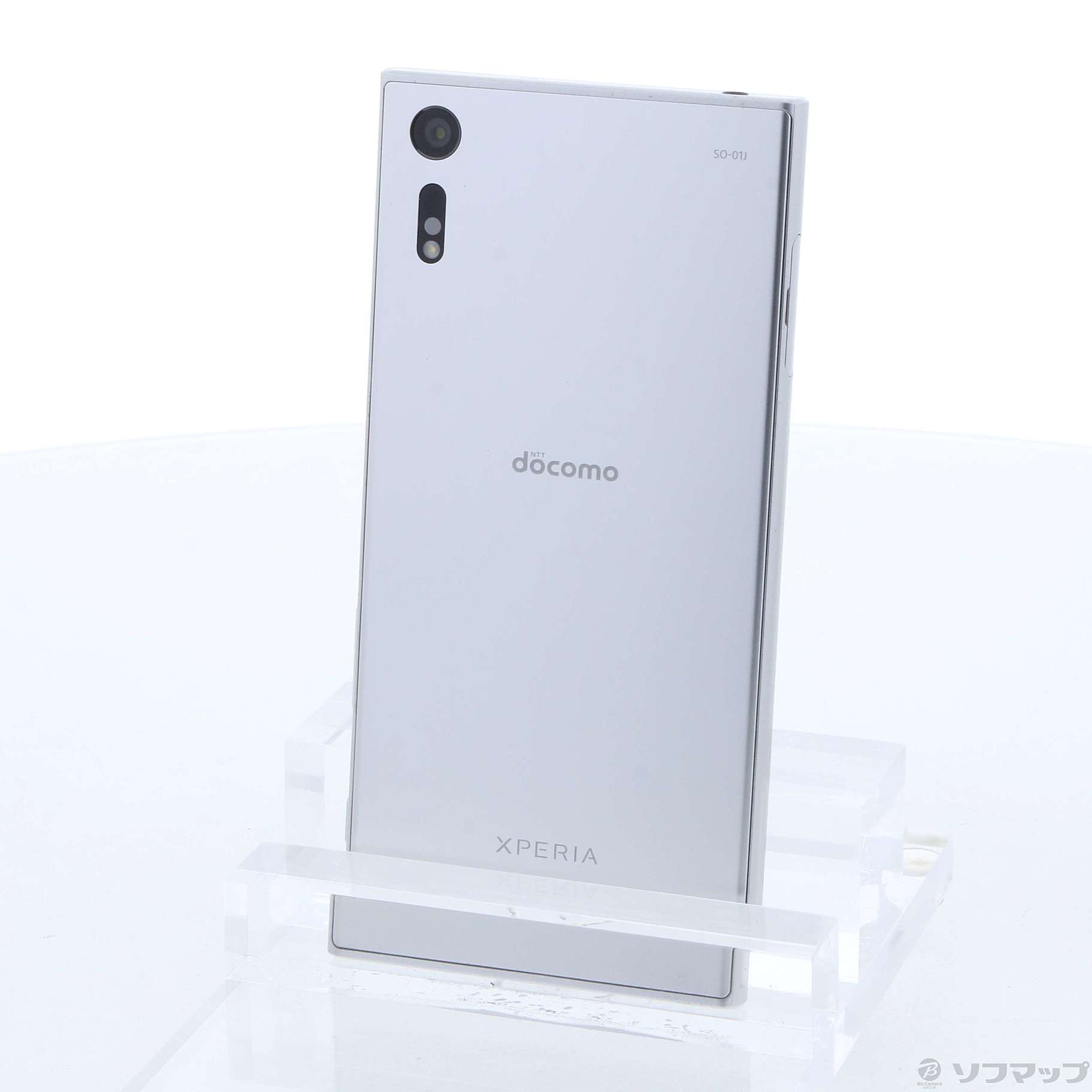 中古品〕 Xperia XZ 32GB プラチナ SO-01J docomoロック解除SIMフリー