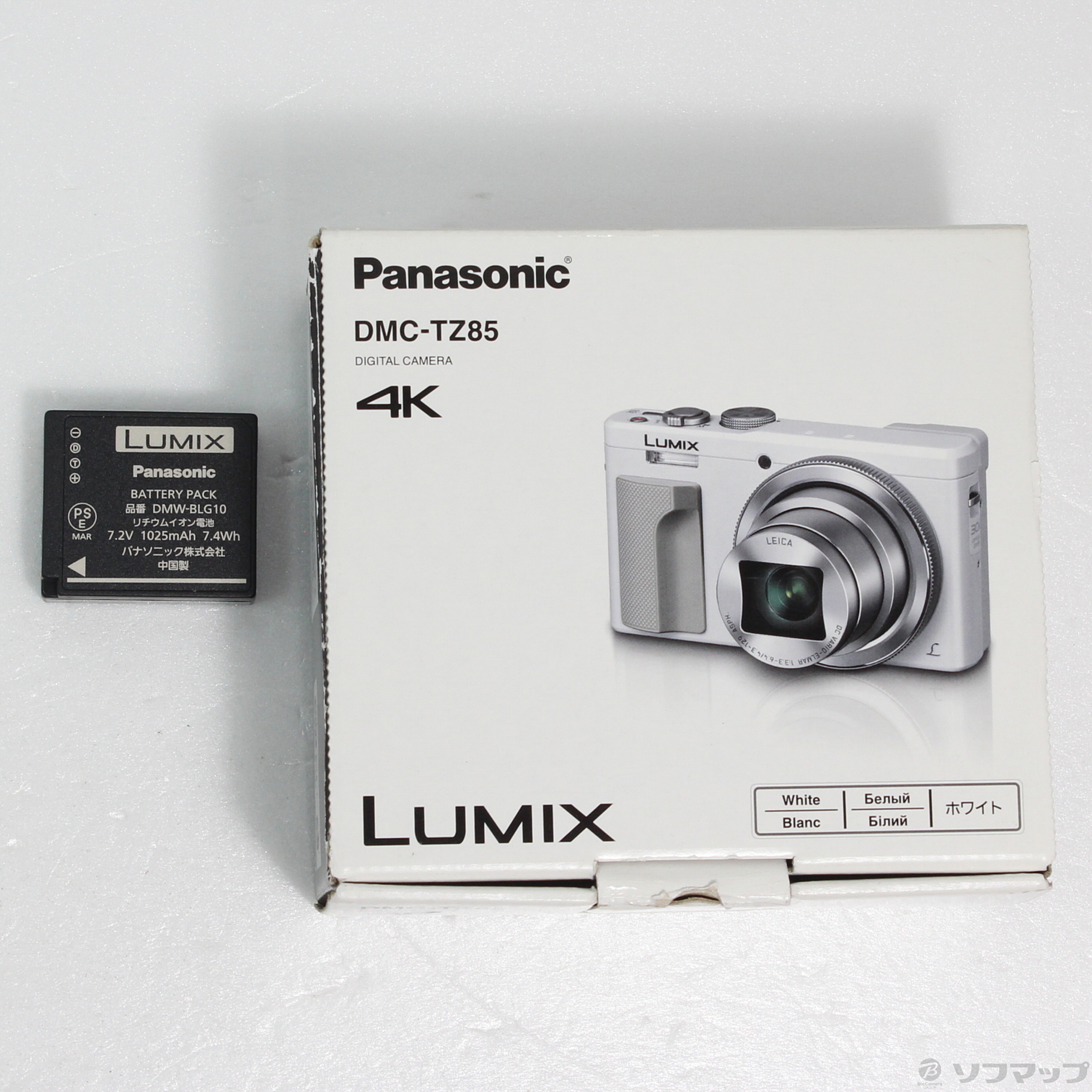 中古】LUMIX DMC-TZ85 ホワイト (1810万画素／30倍／SDXC