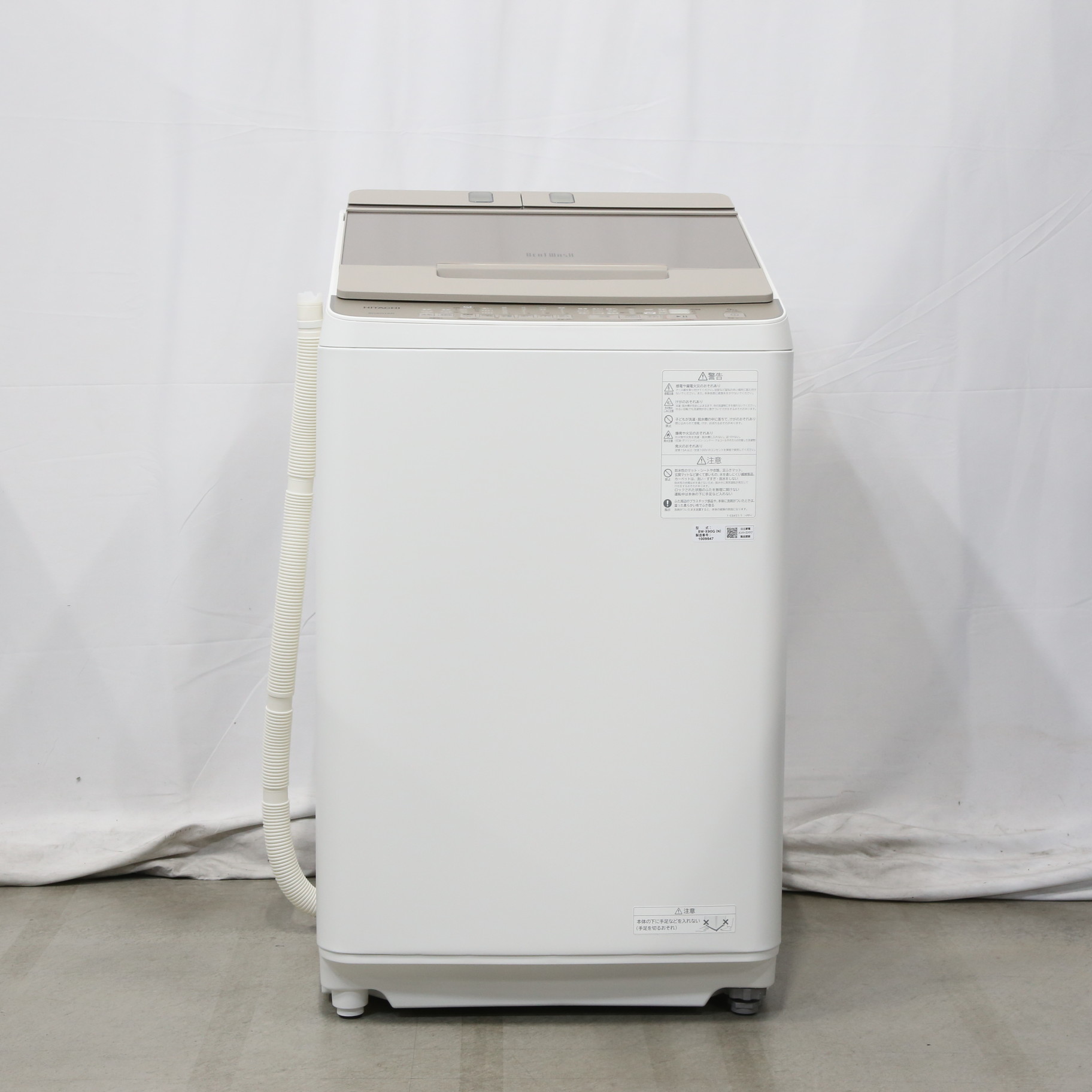 〔展示品〕 全自動洗濯機 ビートウォッシュ シャンパン BW-X90G-N ［洗濯9.0kg ／上開き］