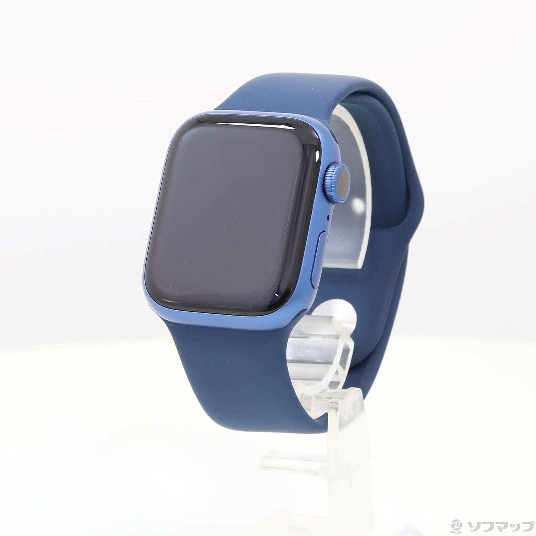 スマートフォン/携帯電話 その他 Apple Watch Series 7 GPS 41mm ブルーアルミニウムケース アビスブルースポーツバンド