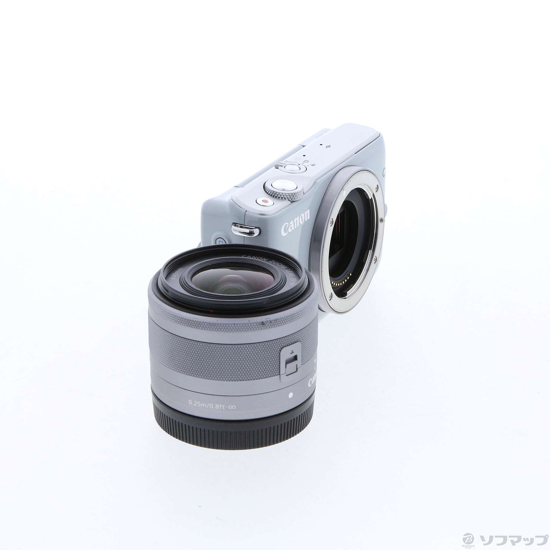 中古】EOS M10 EF-M 15-45 レンズキット GY (1800万画素／SDXC／グレー