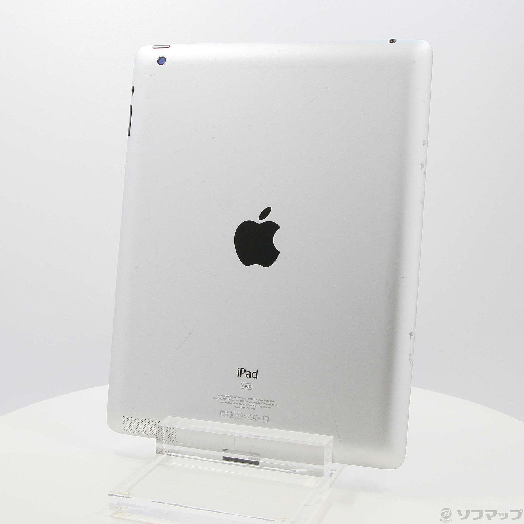 中古】iPad 第3世代 64GB ホワイト MD330J／A Wi-Fi [2133038254546