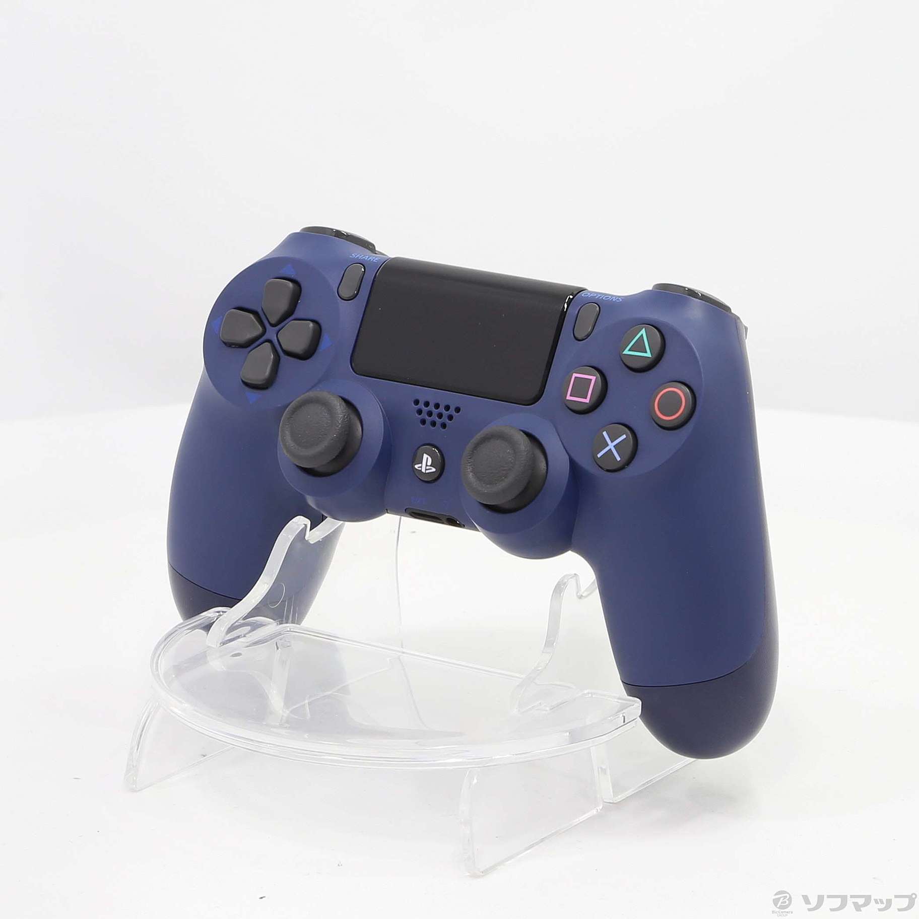 中古】ワイヤレスコントローラー(DUALSHOCKR4) ミッドナイト・ブルー