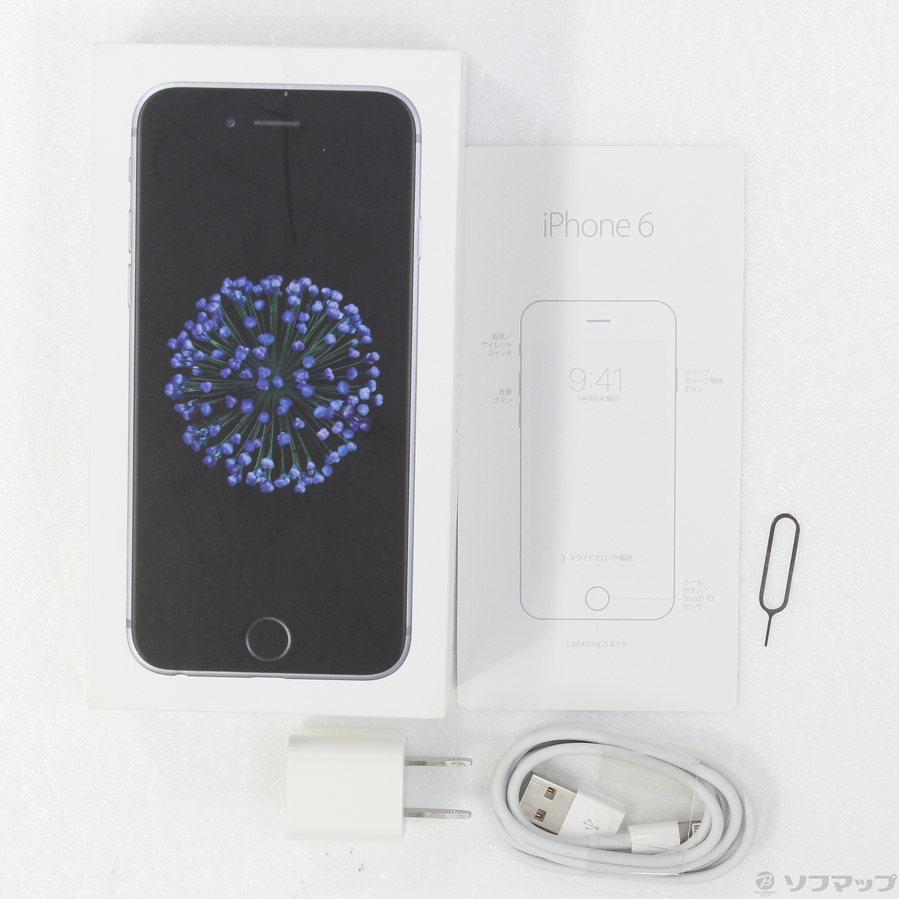 中古】iPhone6 16GB スペースグレイ MG472J／A docomo [2133038303930
