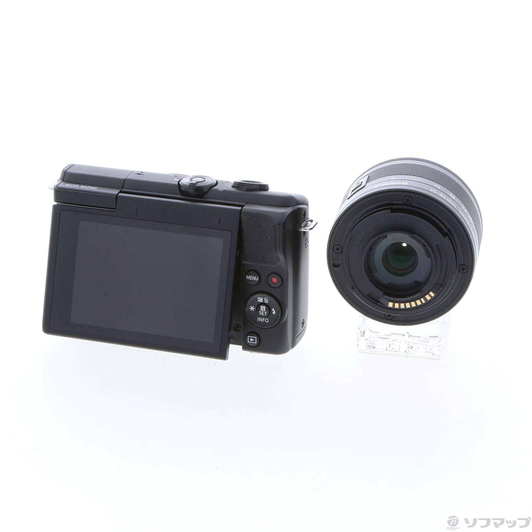 ほぼ未使用 Canon EOS M200 EF-M15-45 IS STM 黒 Canon EOS M200 EF-M15-45 IS STM レンズキット ブラック