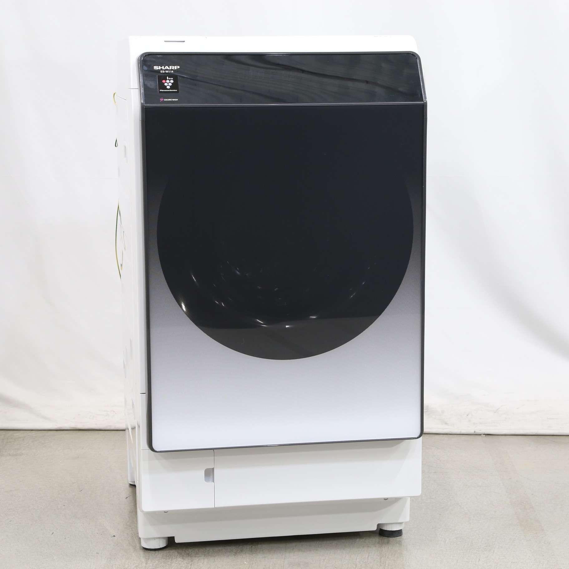 乾燥910WK★001 SHARP ドラム式洗濯乾燥機 ES-W114-SL 設置無料