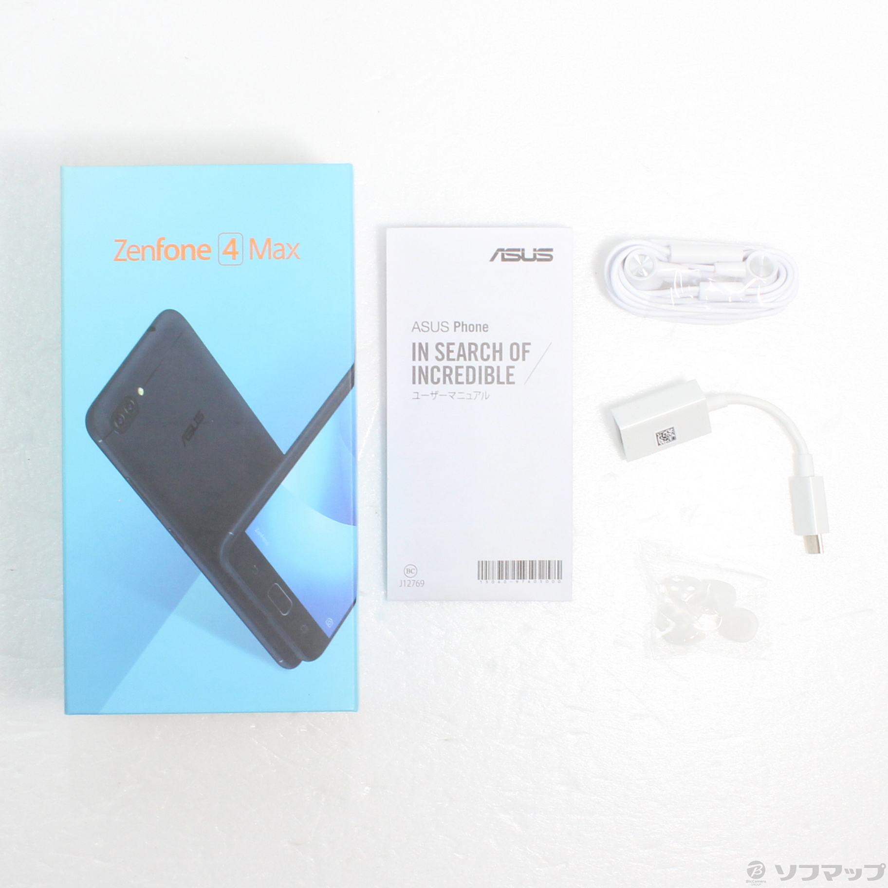 中古】ZenFone 4 Max 32GB ネイビーブラック ZC520KL-BK32S3 SIMフリー