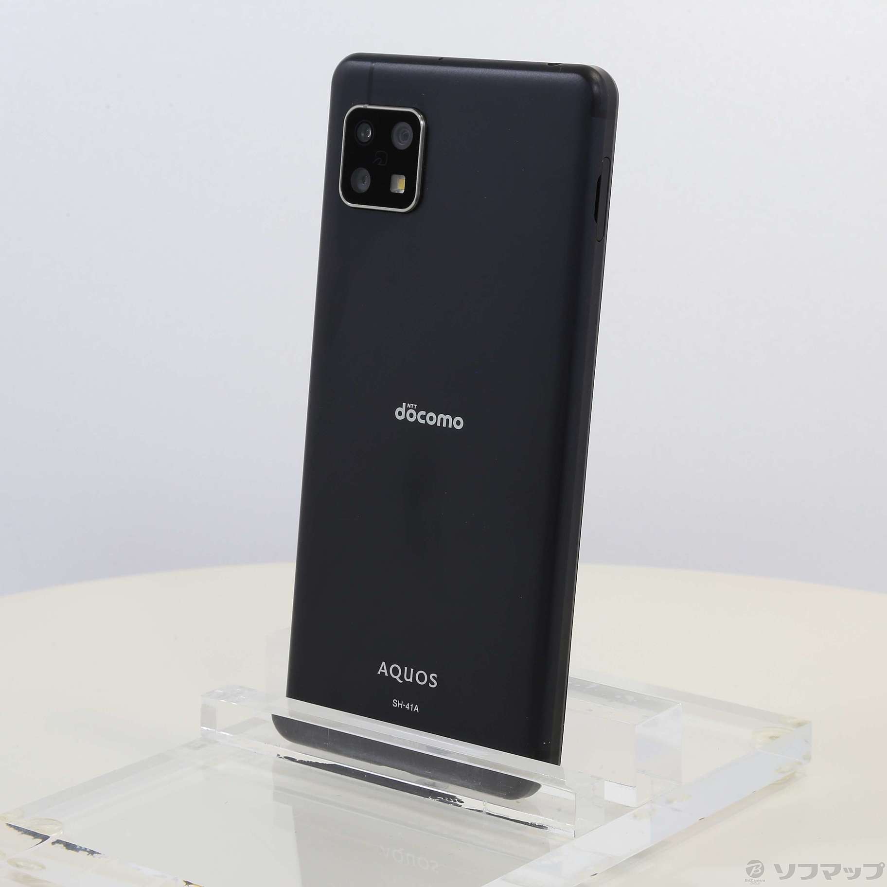 中古】AQUOS sense4 64GB ブラック SH-41A docomoロック解除SIMフリー