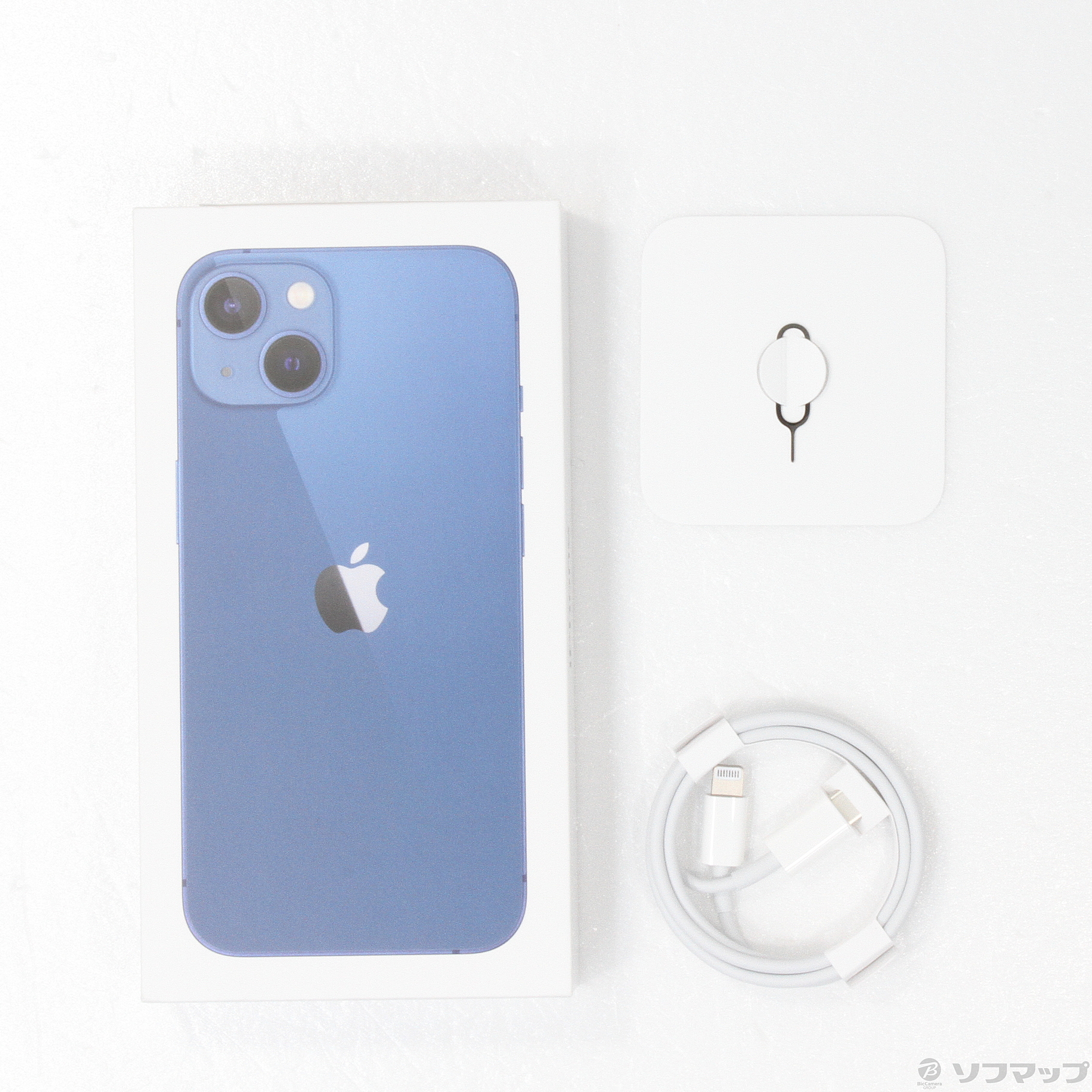 中古】iPhone13 512GB ブルー MLNT3J／A SIMフリー [2133038356936