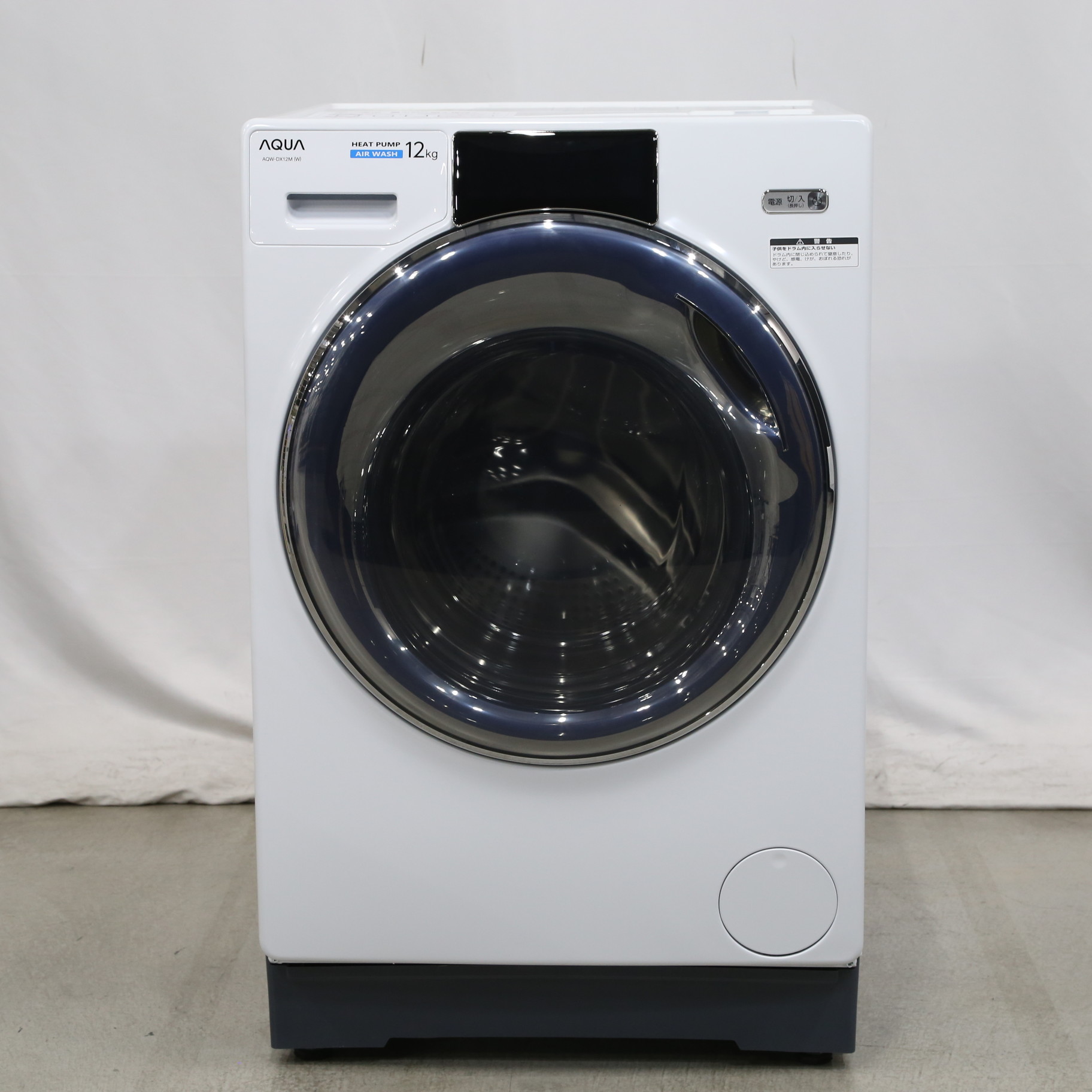 AQUA AQW-DX12M(W) WHITE ドラム式洗濯機-