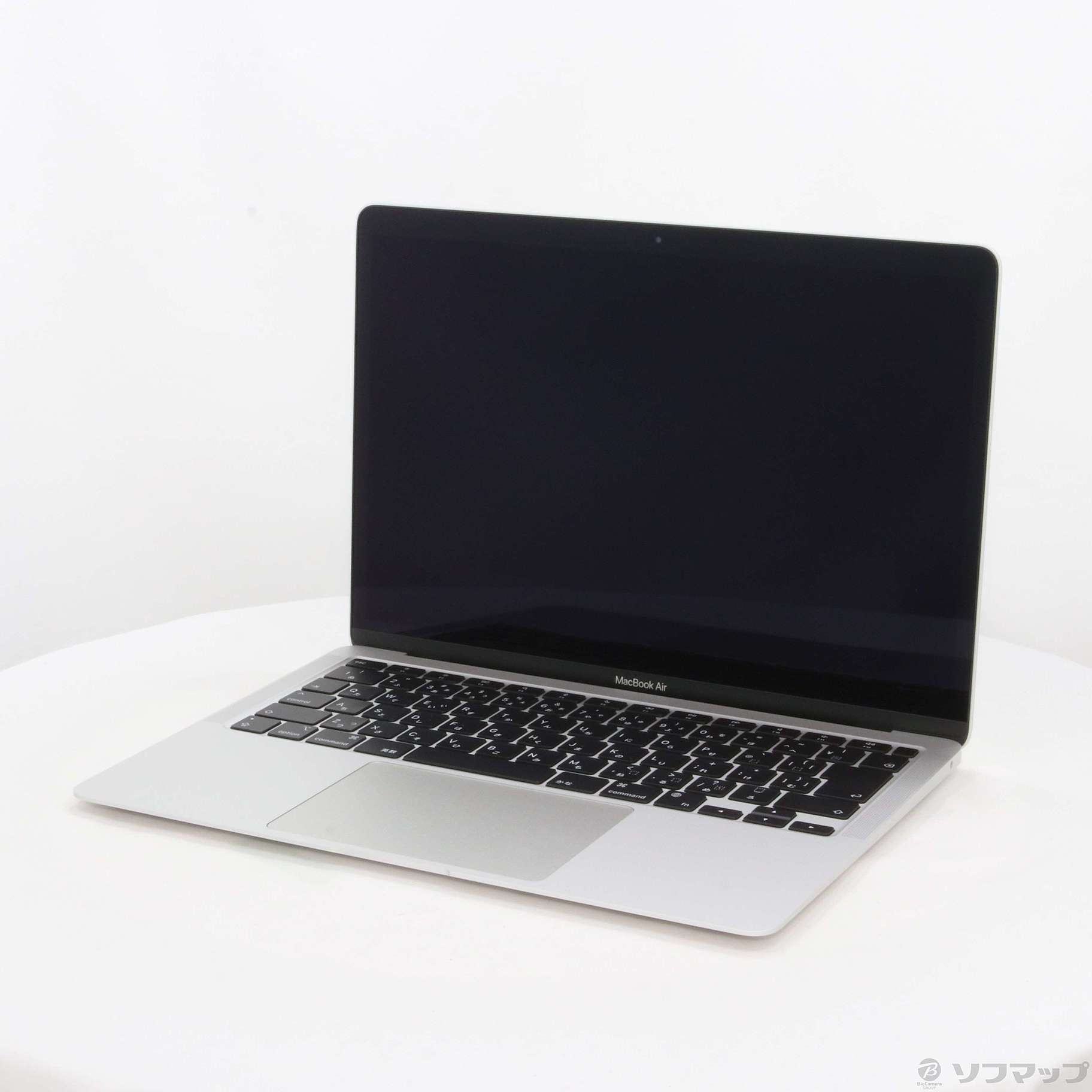 【中古】〔展示品〕 MacBook Air 13.3-inch Late 2020 MGN93J／A Apple M1 8コアCPU_7コアGPU 8GB SSD256GB シルバー 〔12.