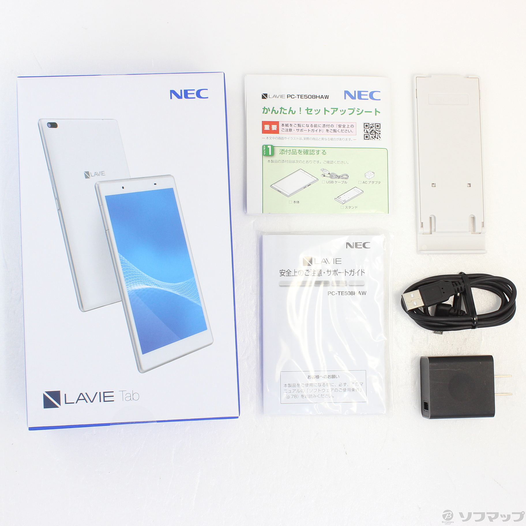 中古】LaVie Tab E TE508／HAW 16GB ホワイト PC-TE508HAW Wi-Fi [2133038448013] -  法人専用リコレ！|ソフマップの法人専用中古通販サイト