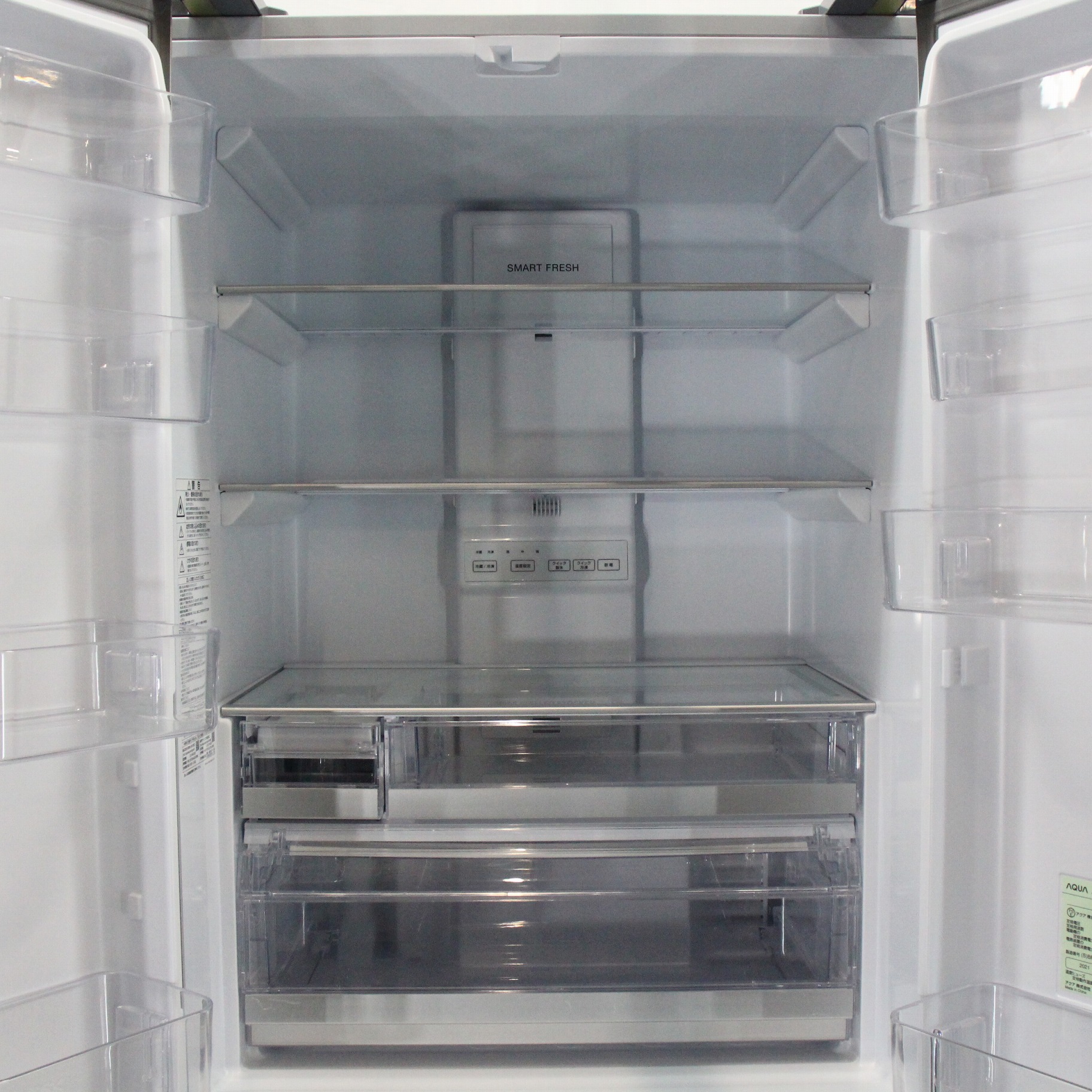 中古】〔展示品〕 冷蔵庫 TZシリーズ サテンシルバー AQR-TZ42K-S ［4 