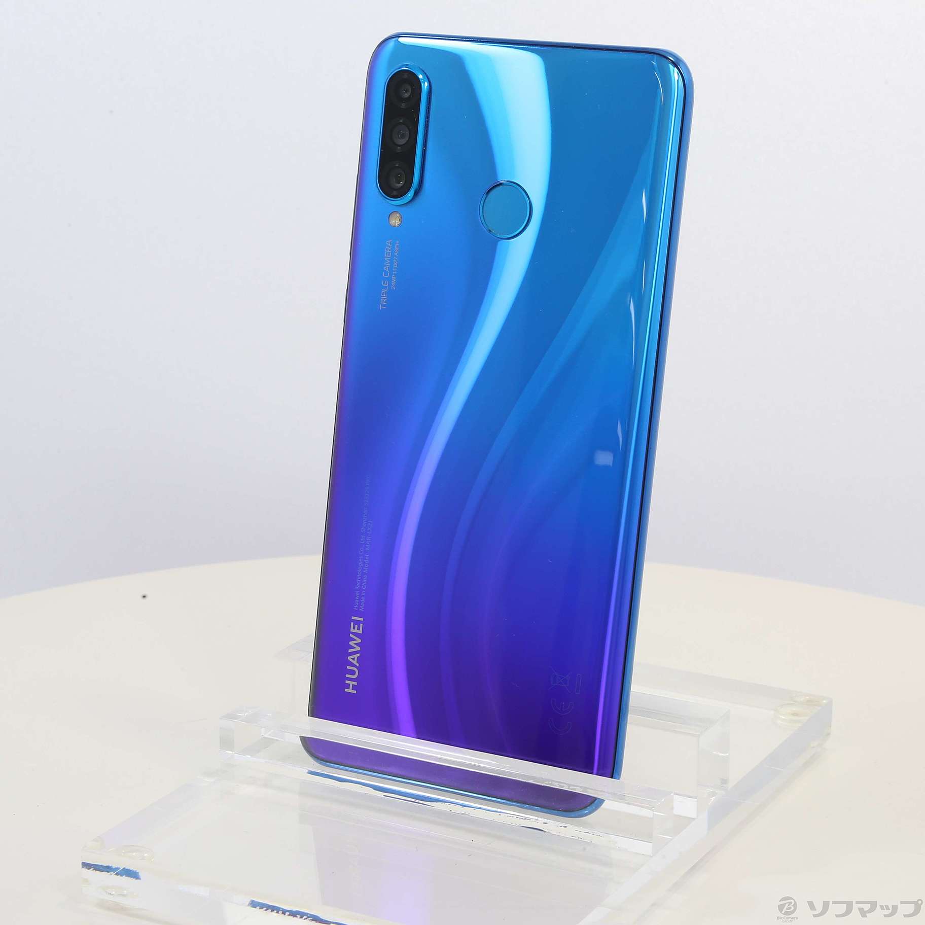 中古】HUAWEI P30 lite 64GB ピーコックブルー HWSEC1 Y!mobile