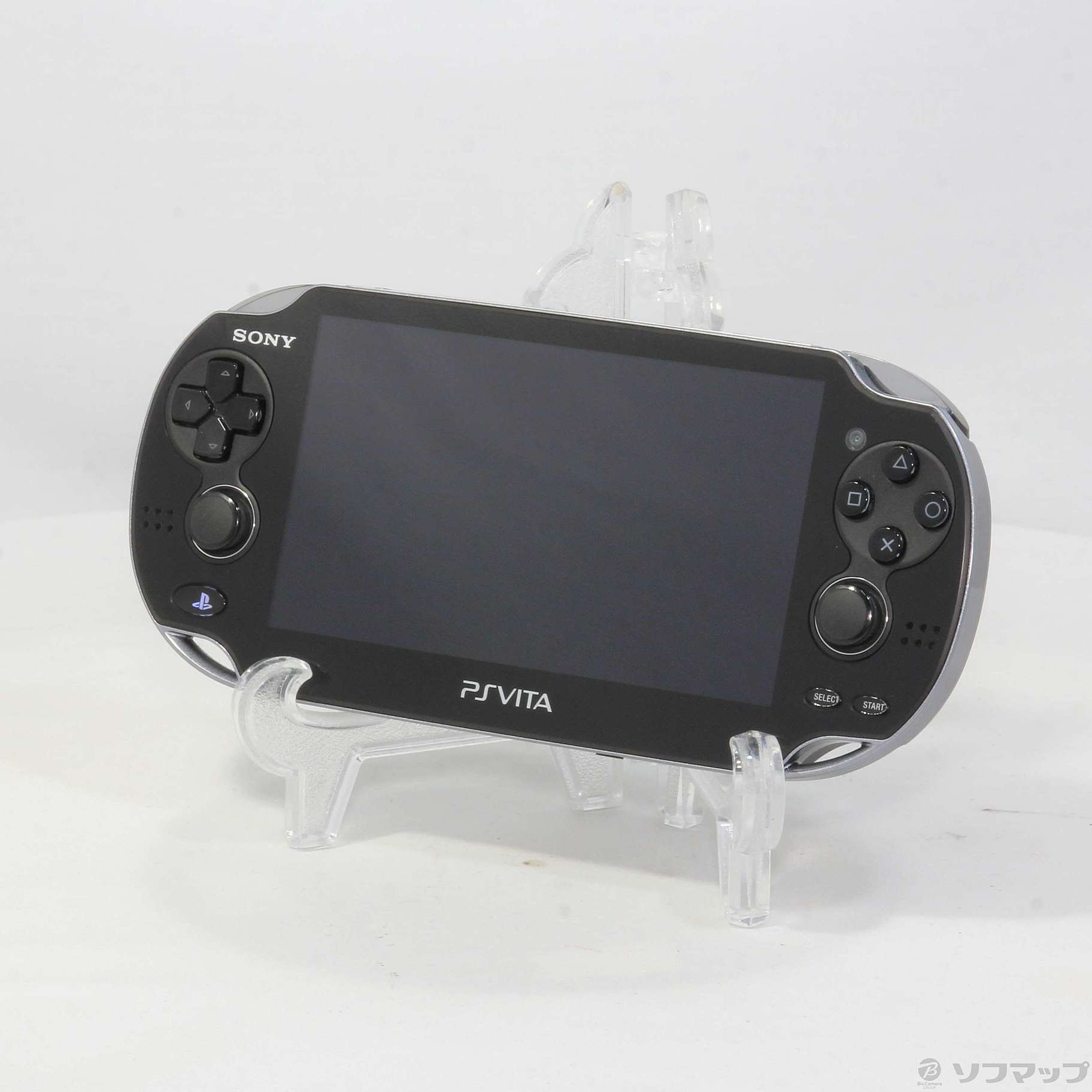 中古】PlayStation Vita 3G／WI-FIモデル クリスタルブラック PCH-1100 ...