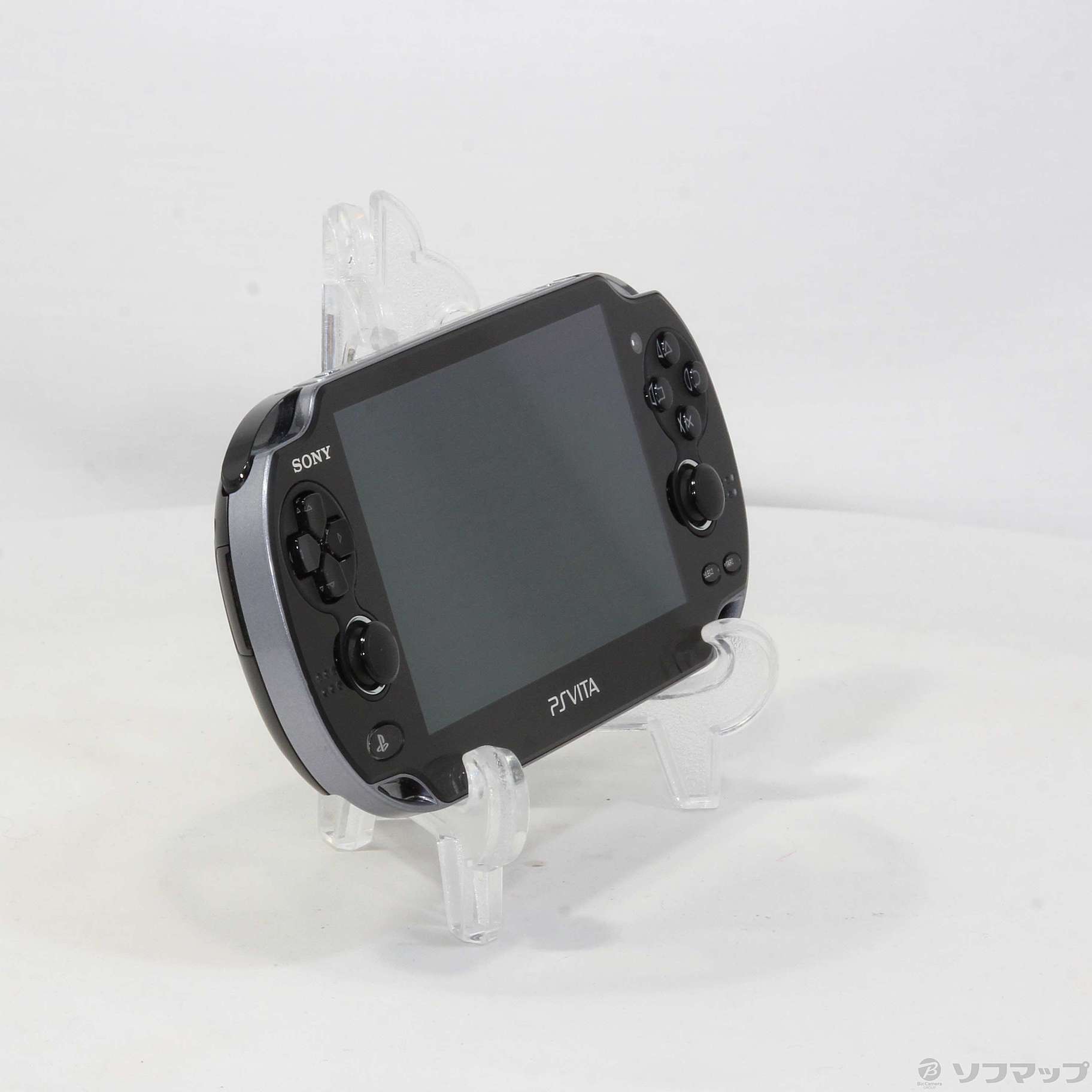 中古】PlayStation Vita 3G／WI-FIモデル クリスタルブラック PCH-1100 ...