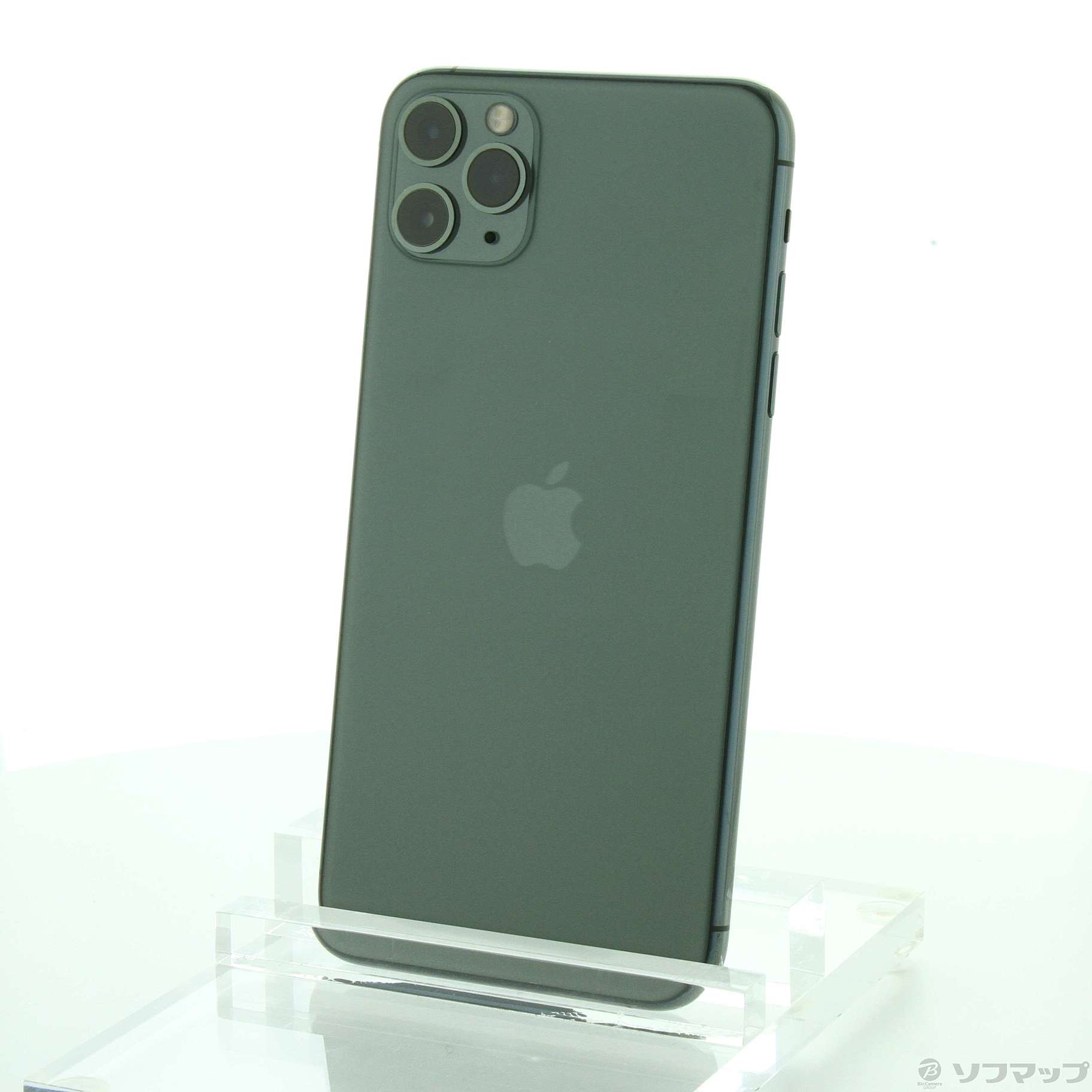 中古】iPhone11 Pro Max 256GB ミッドナイトグリーン MWHM2J／A SIM