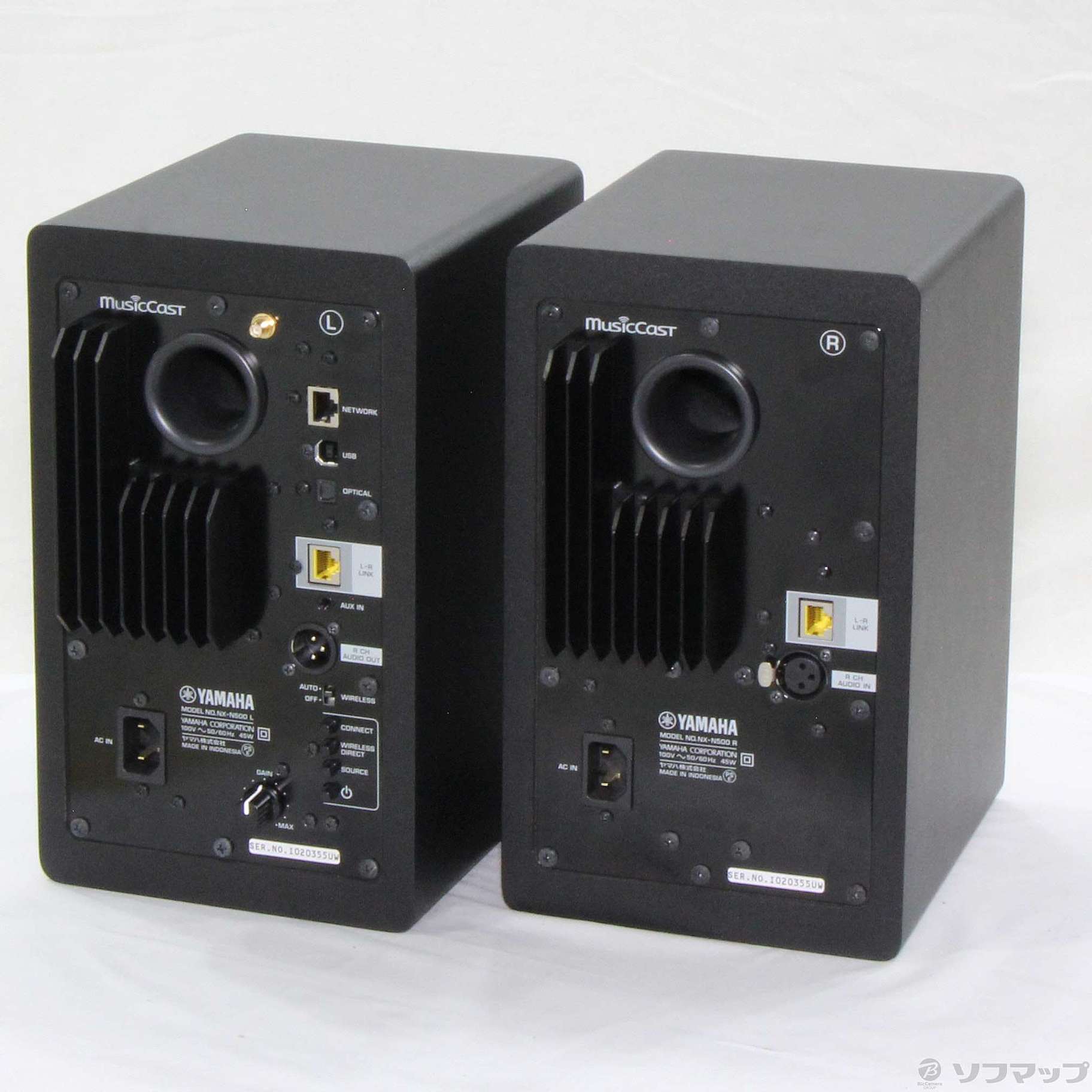 中古】NX-N500 ブラック ペア ネットワーク・パワードスピーカー
