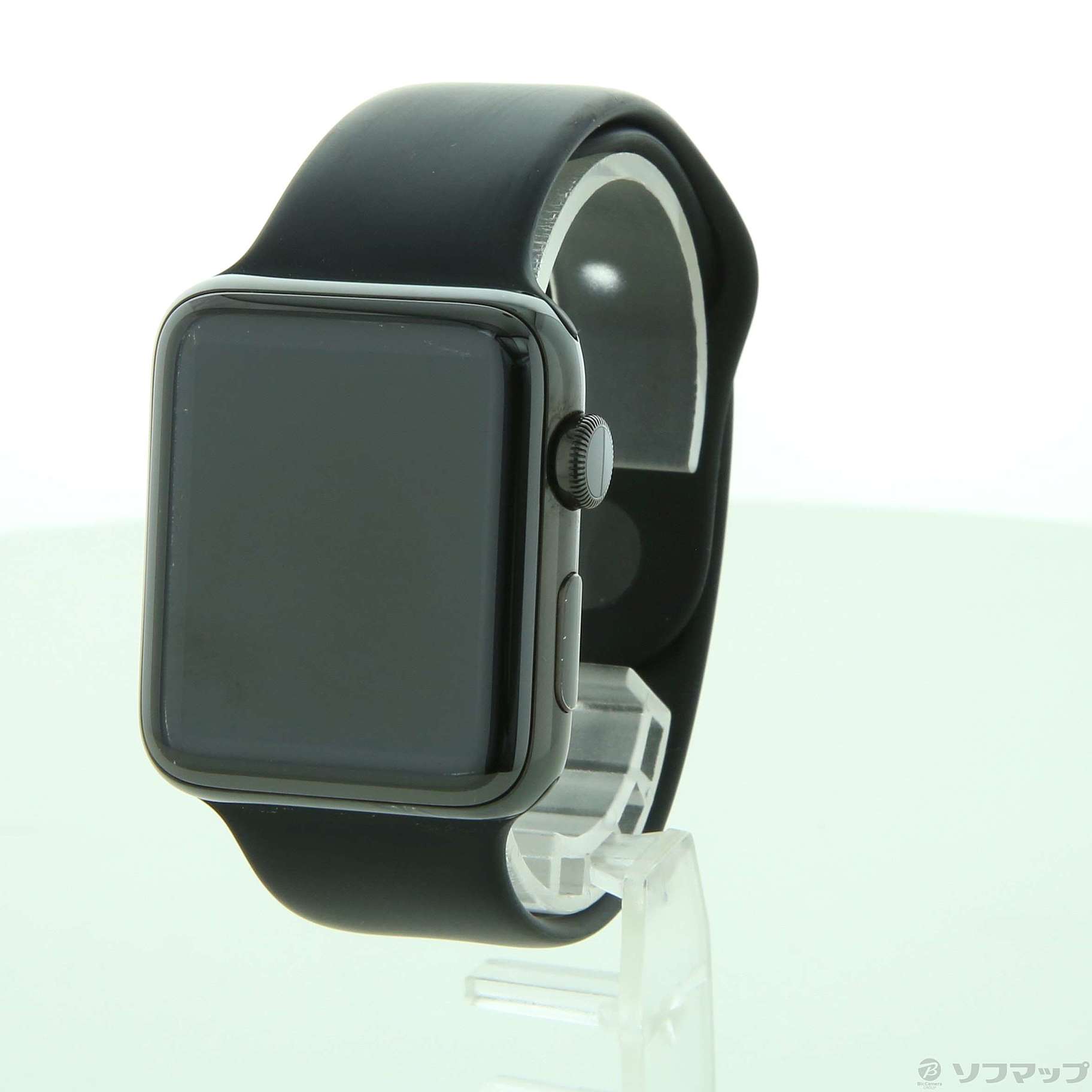 Apple watch series2 42mm ステンレススチール ブラック