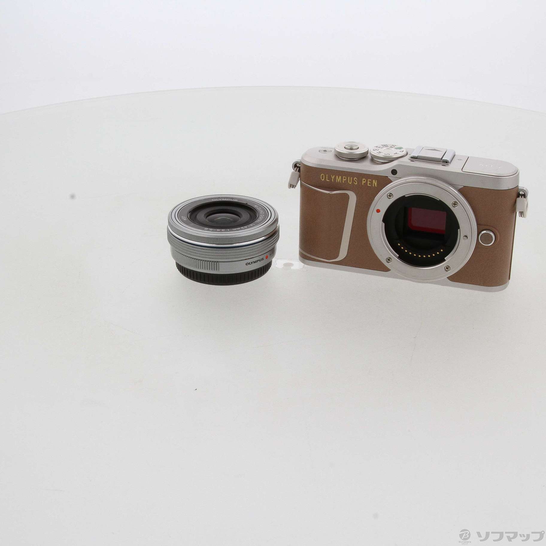 中古】OLYMPUS PEN E-PL9 14-42mm EZレンズキット ブラウン ◇04/17(日