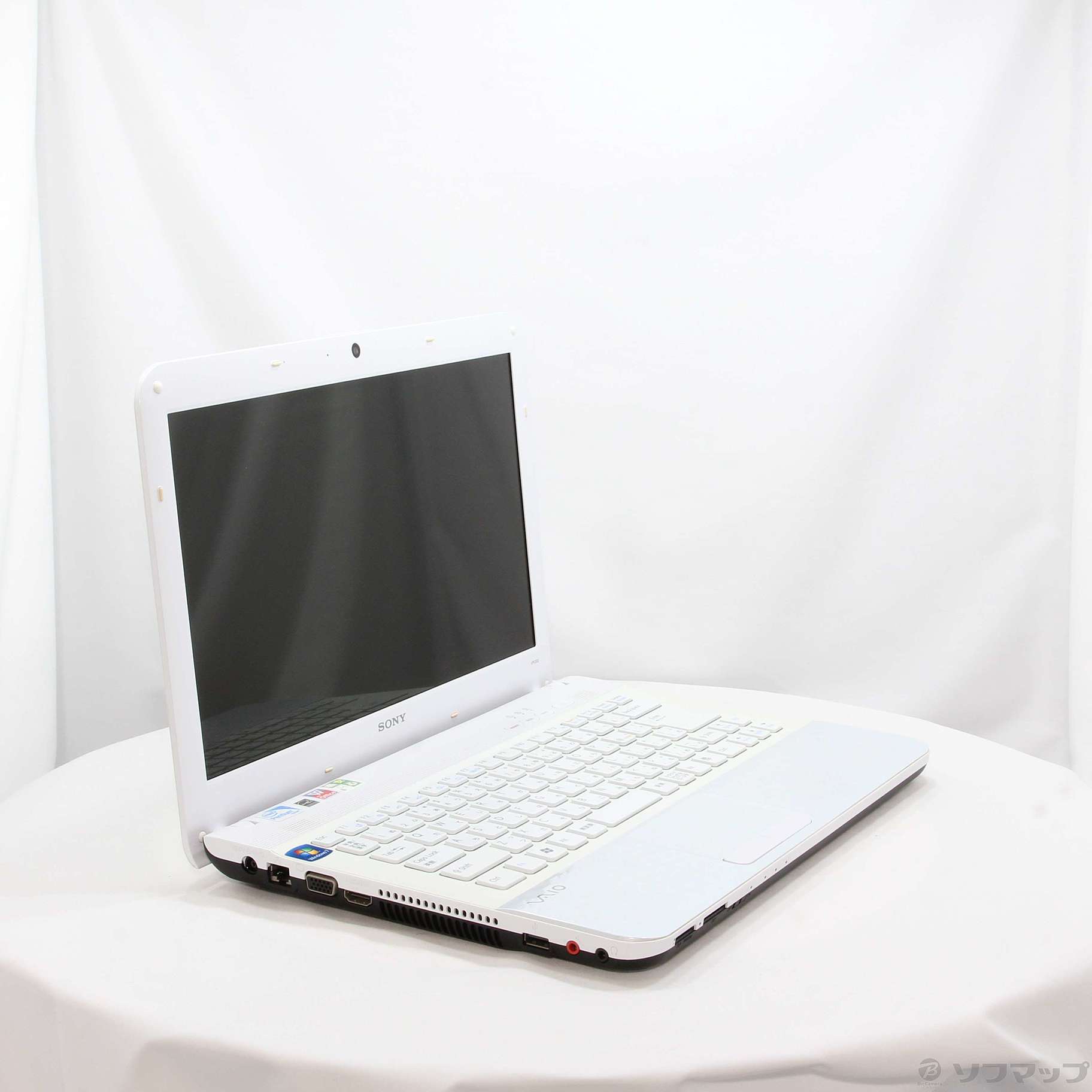 中古】格安安心パソコン VAIO E VPCEG34FJ／W ホワイト ※バッテリー 