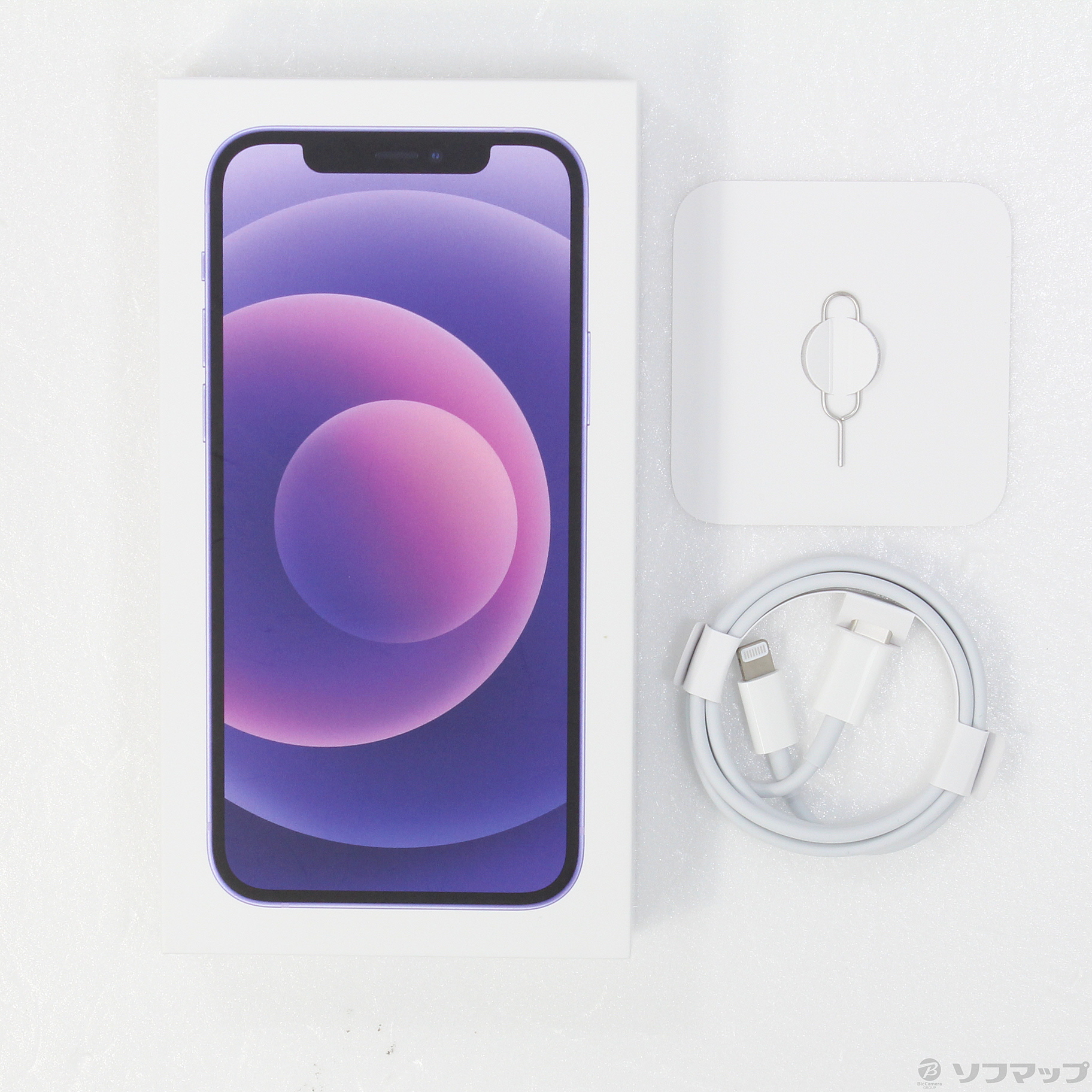 中古】iPhone12 64GB パープル MJNH3J／A SIMフリー ◇03/18(金)値下げ