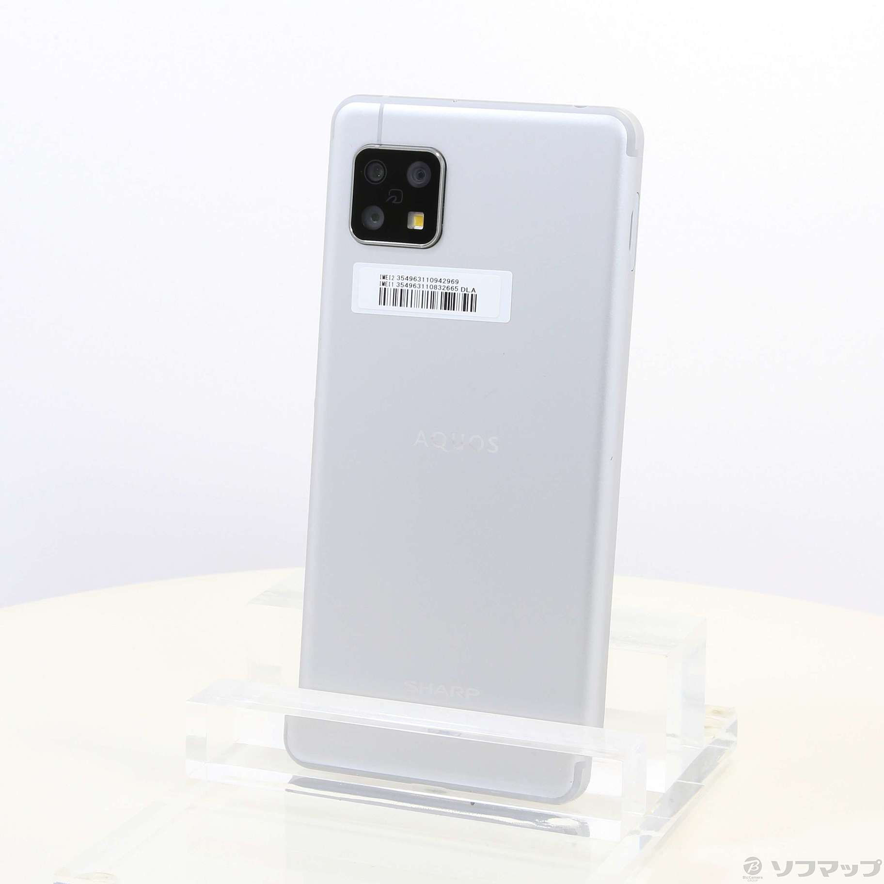 中古】〔展示品〕 AQUOS sense4 64GB シルバー SH-M15 SIMフリー ◇05 ...