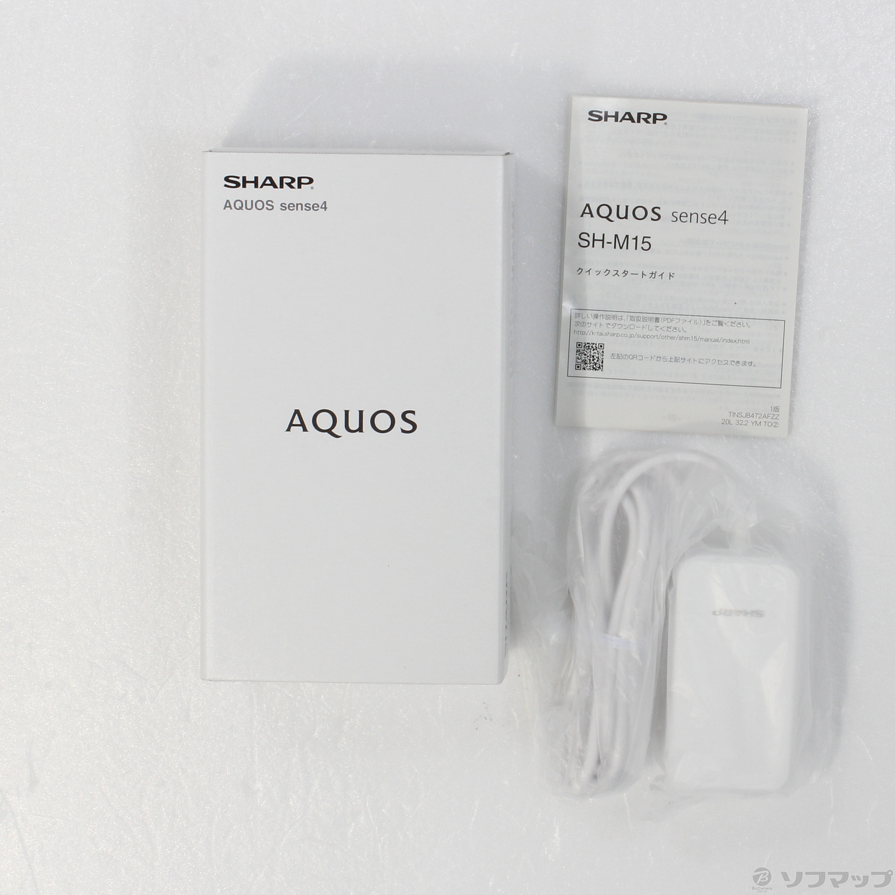 中古】〔展示品〕 AQUOS sense4 64GB シルバー SH-M15 SIMフリー ◇05