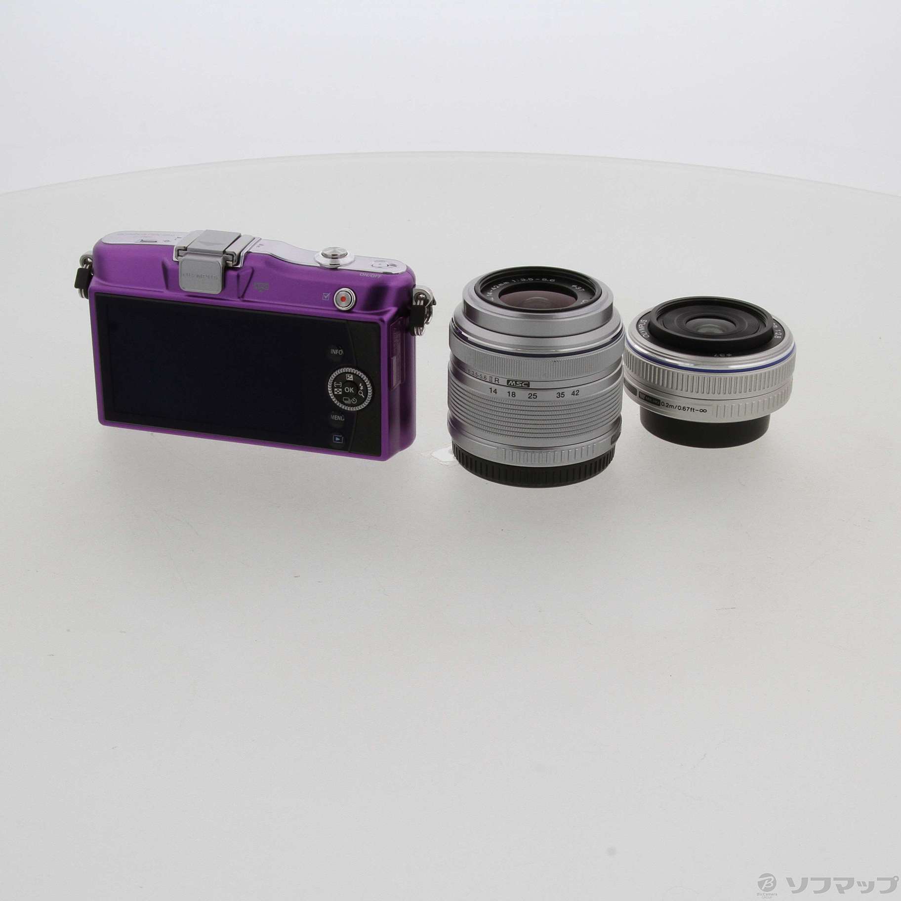 OLYMPUS PEN mini E-PM1 パープル ミラーレスカメラ Amazon | OLYMPUS ミラーレス一眼 PEN mini E-PM1 ツインレンズ