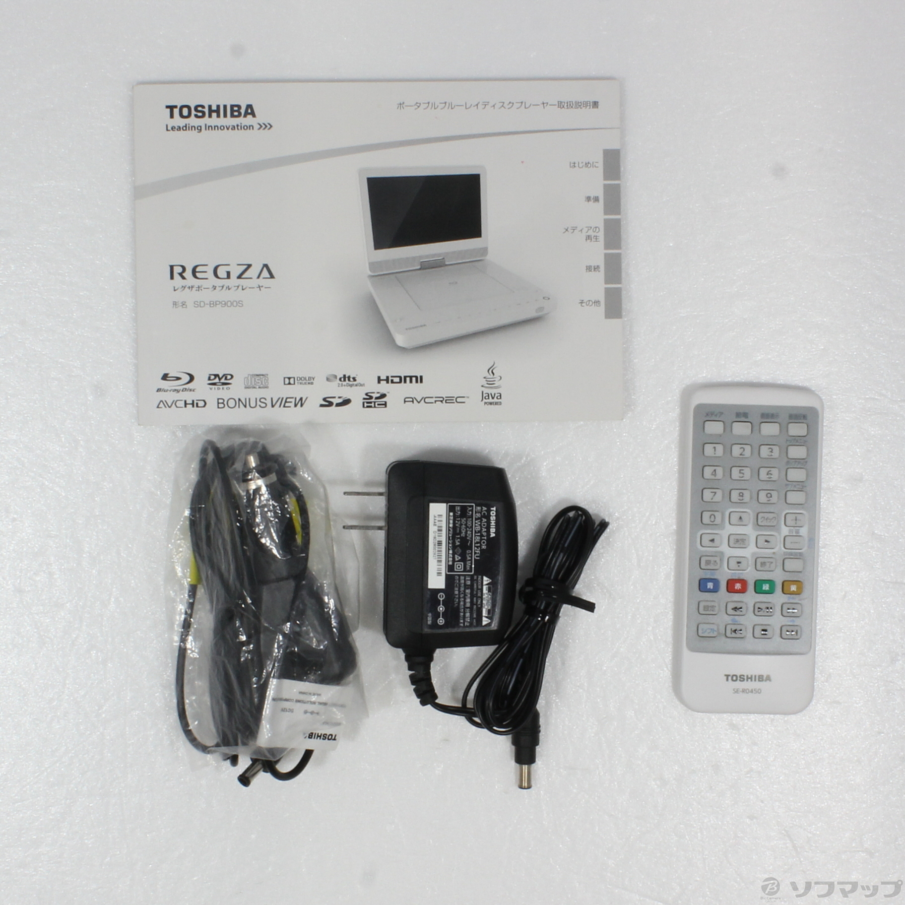 TOSHIBA REGZA レグザポータブルプレーヤー SD-BP900S-