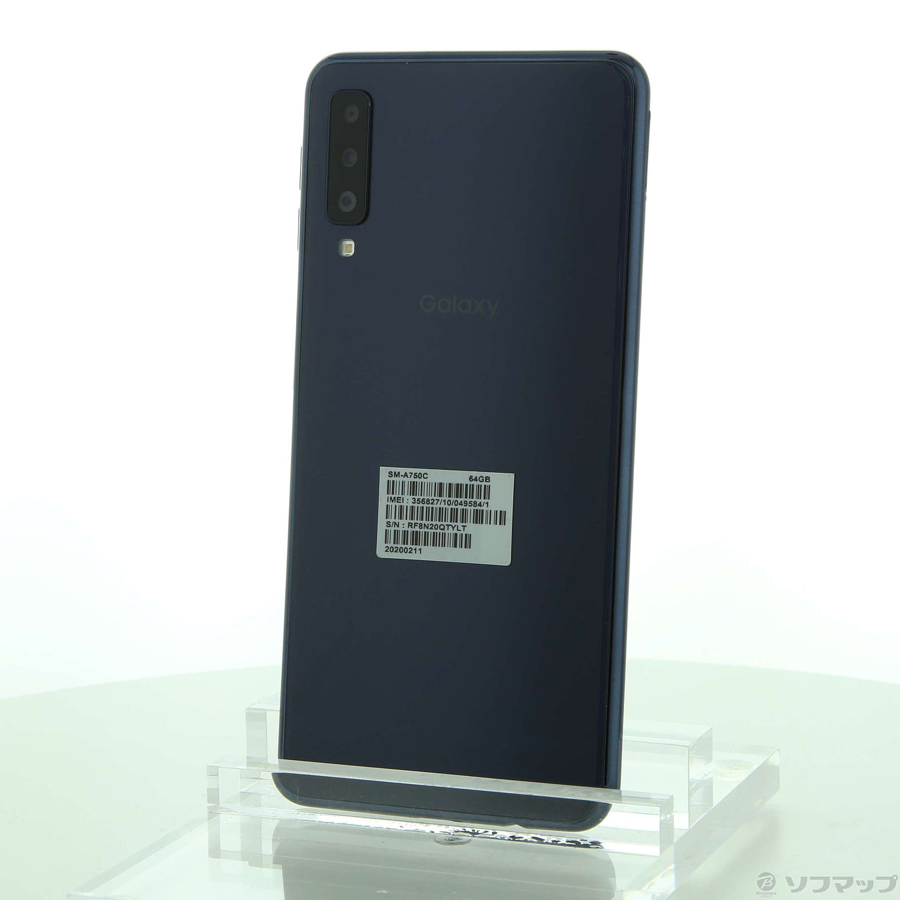 Galaxy A7 Black SM-A750C モバイル　SIMフリーワイヤレス充電非対応