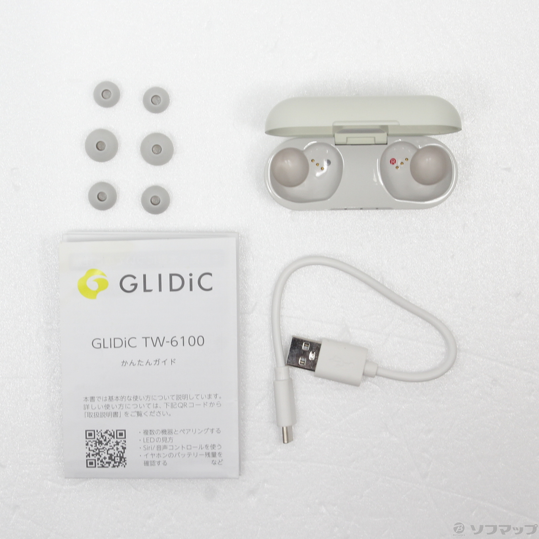 【新品未開封】GLIDiC フルワイヤレスイヤホン TW-6100 ホワイト