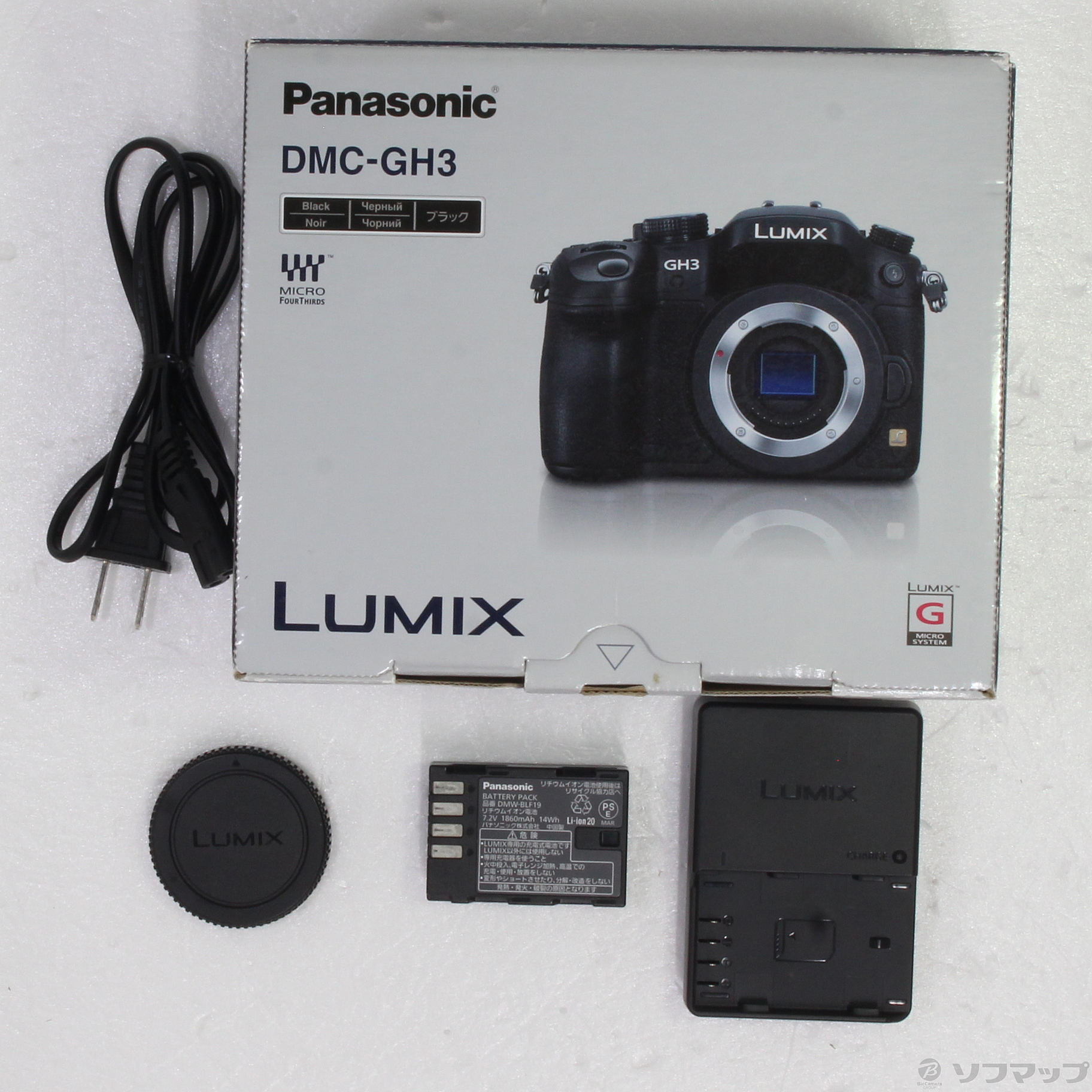 Lumix DMC-GH3 ボディ 美品 純正バッテリーほか付属品完備