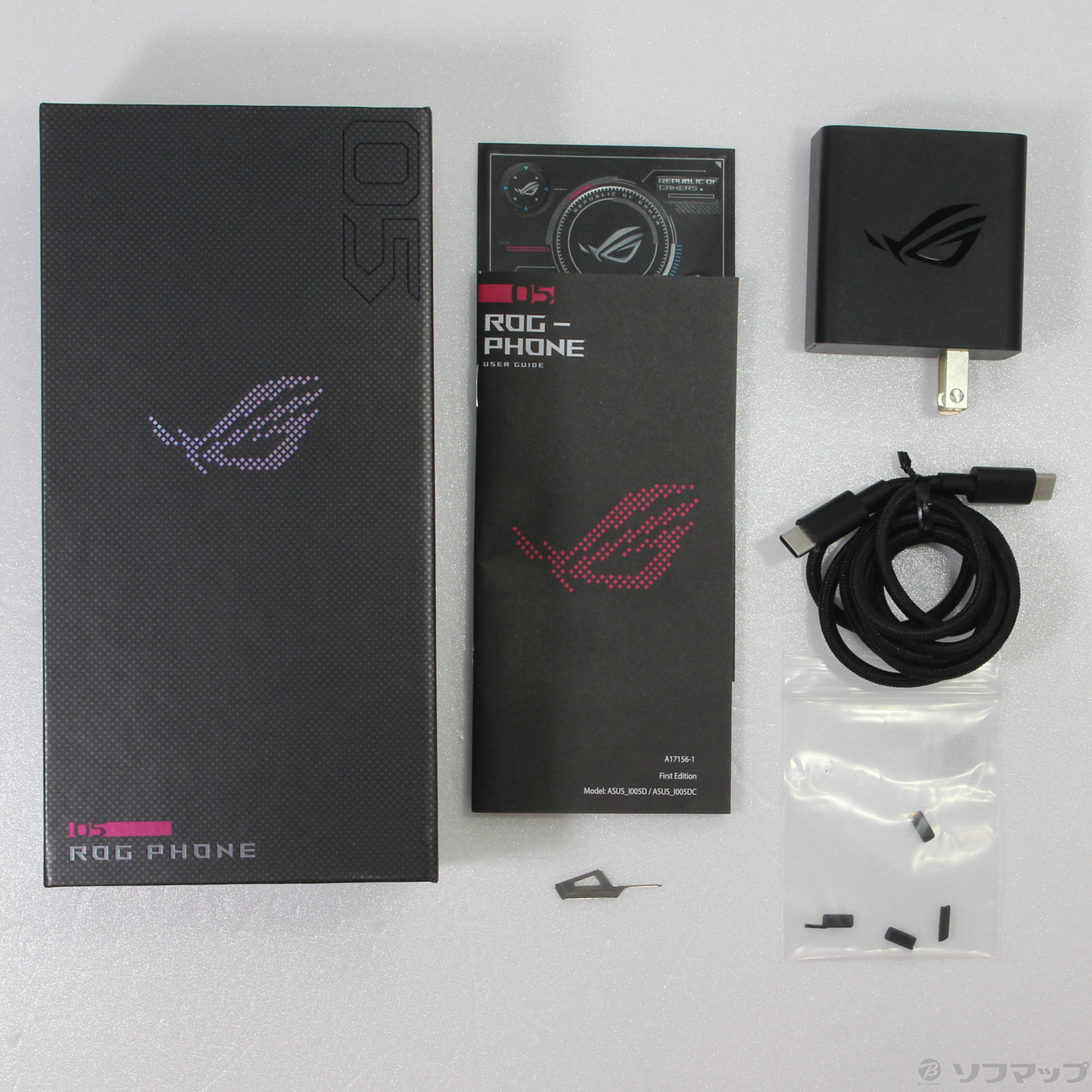 中古】ROG Phone 5 256GB ストームホワイト ZS673KS-WH256R16 SIM