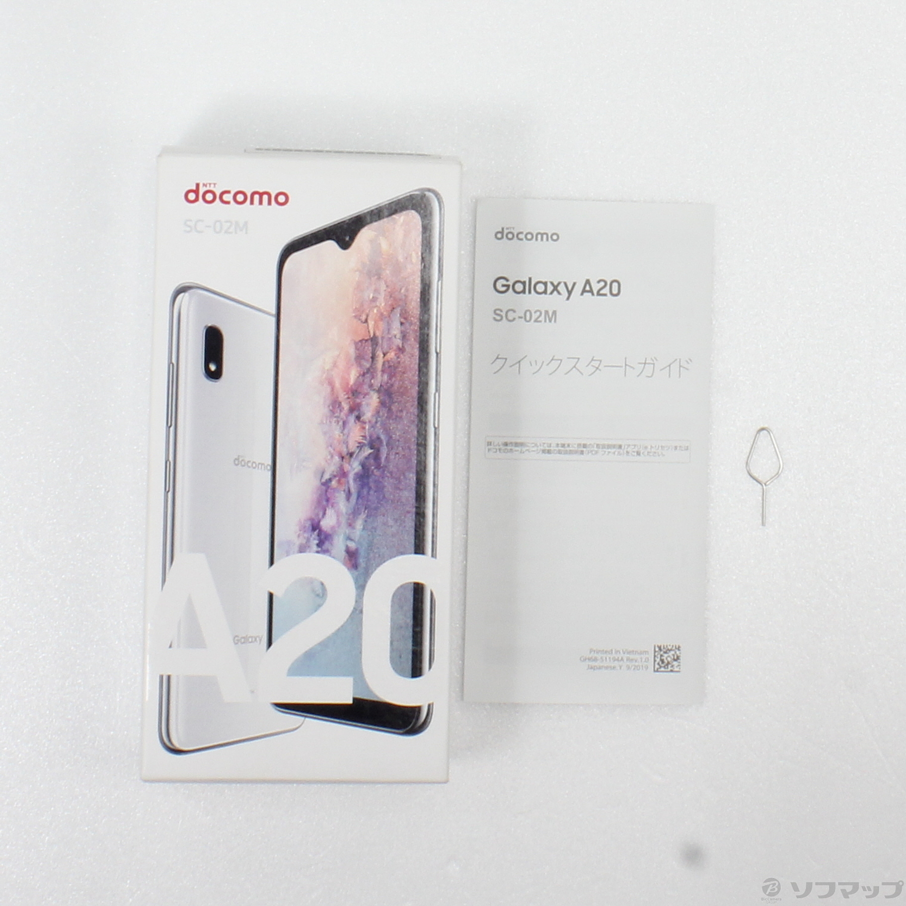 中古】GALAXY A20 32GB ホワイト SC-02M docomoロック解除SIMフリー