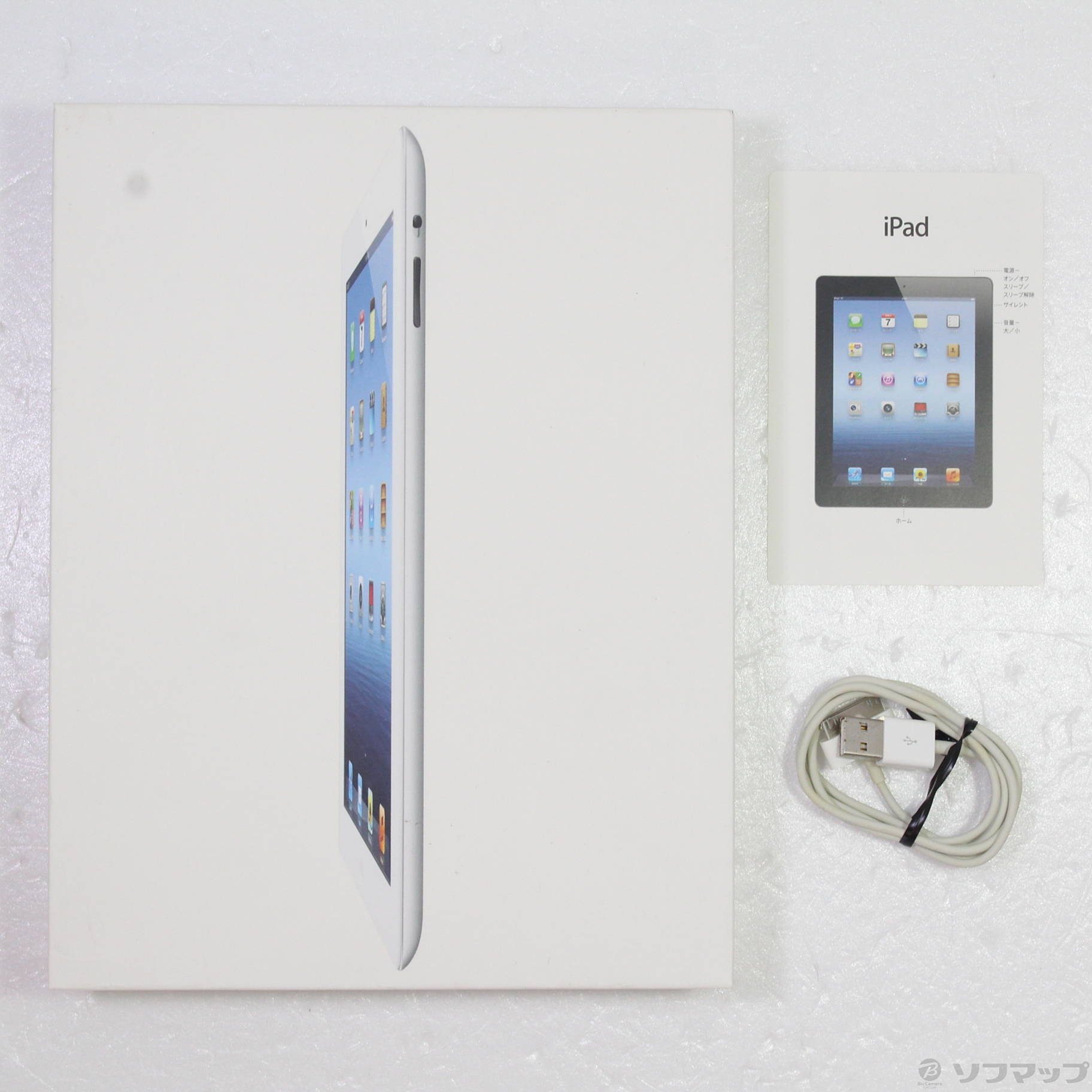 中古】iPad 第3世代 16GB ホワイト MD328J／A Wi-Fi [2133038917779