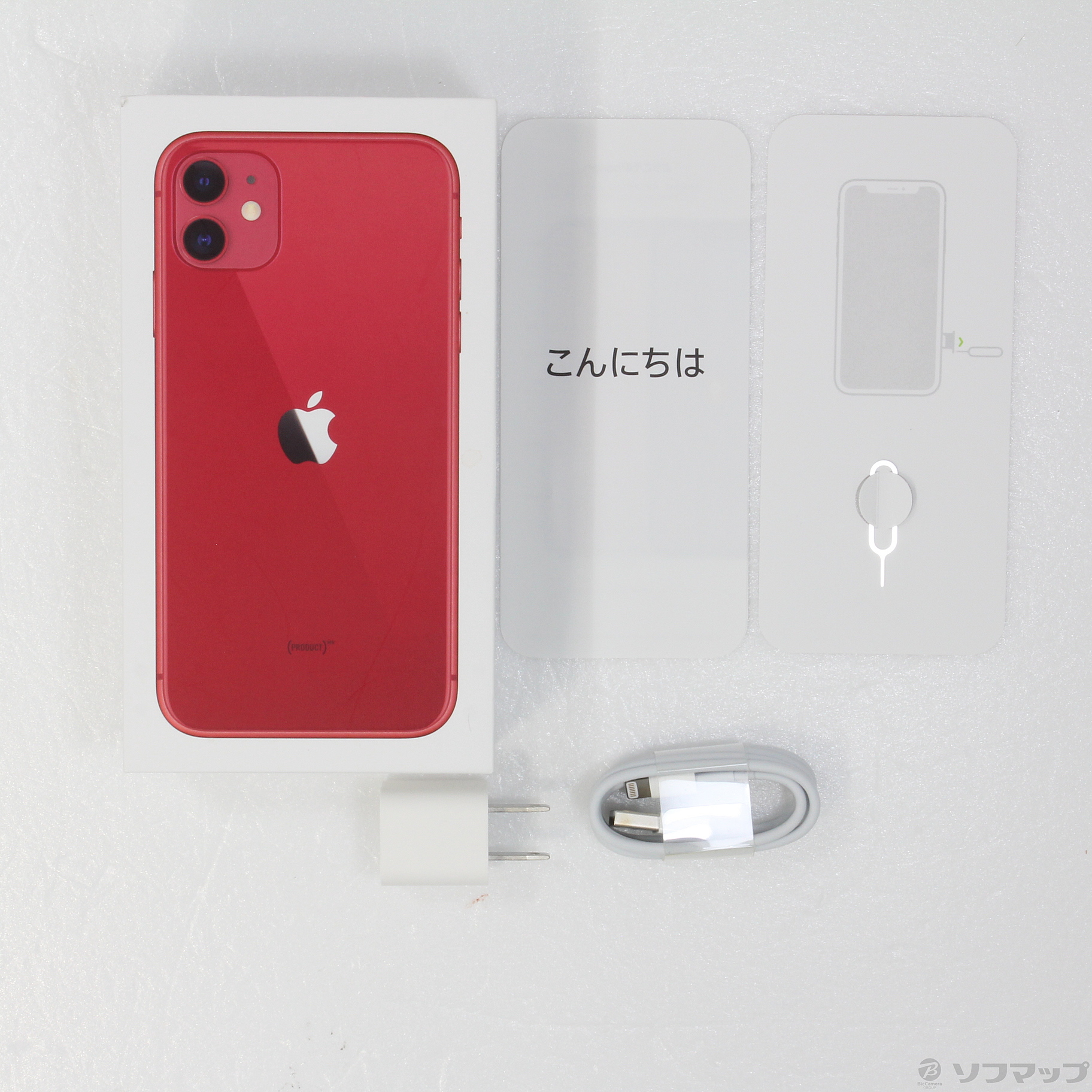 中古】セール対象品 iPhone11 64GB プロダクトレッド MWLV2J／A SIM