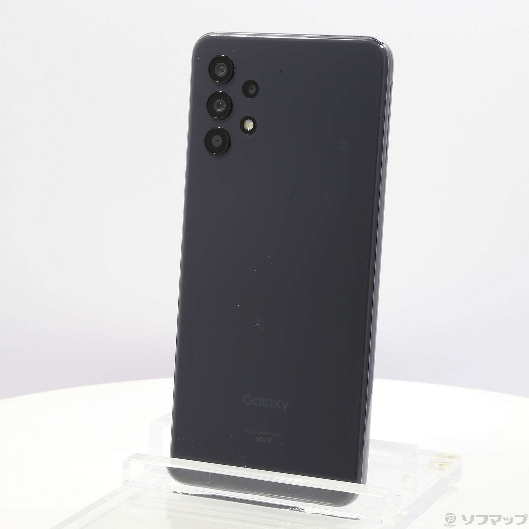 中古】GALAXY A32 5G 64GB オーサムブラック SCG08 auロック解除SIM