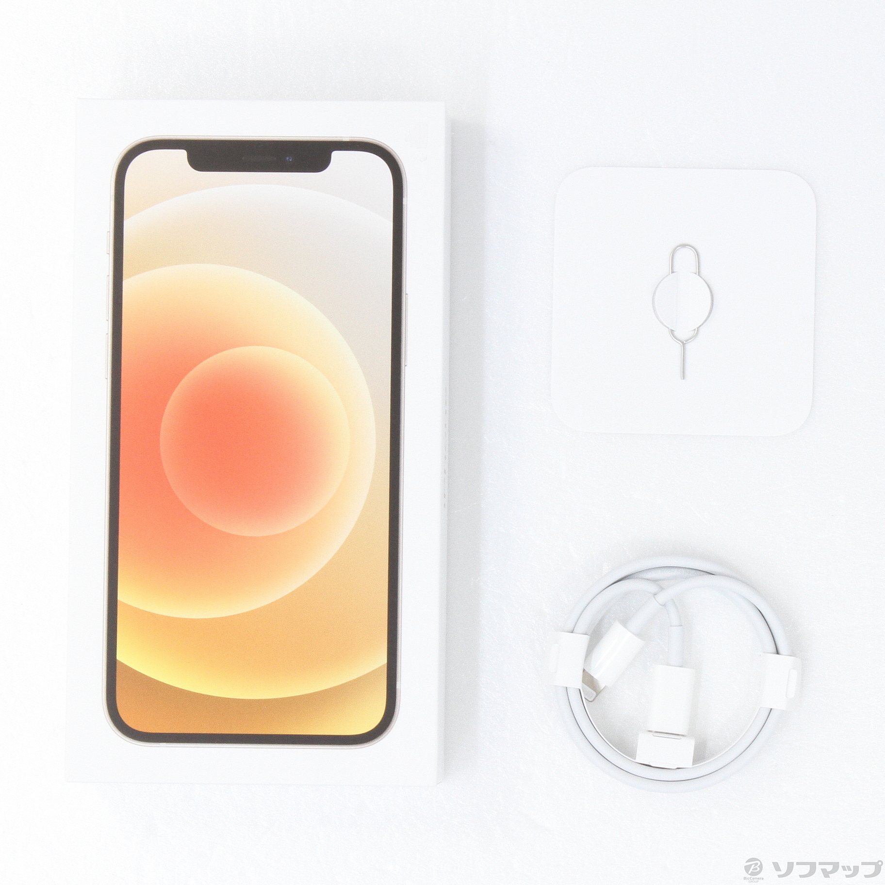 中古】iPhone12 64GB ホワイト MGHP3J／A SIMフリー [2133038931232