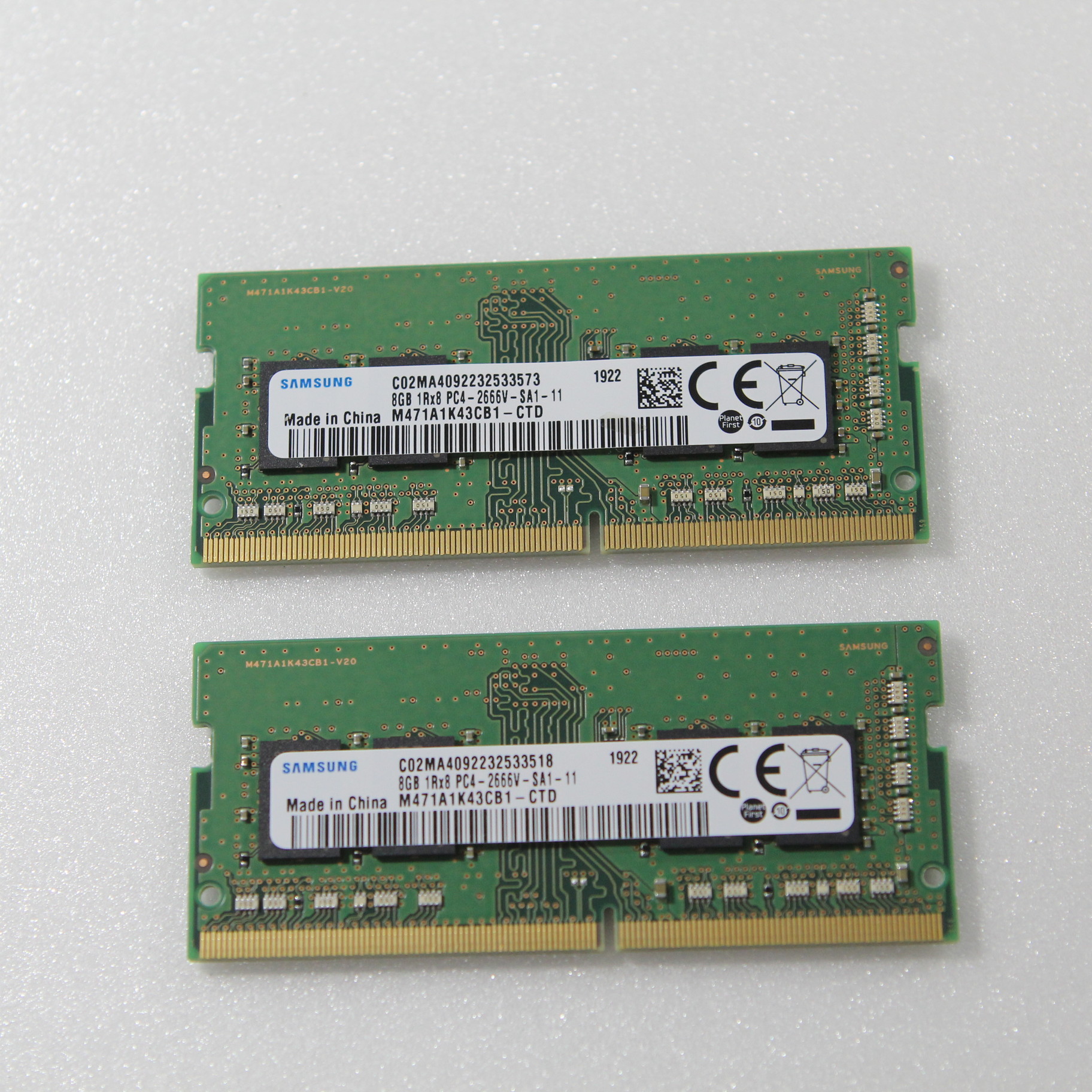 中古】260P SODIMM PC4-21300 DDR4-2666 16GB 8GB×2枚組