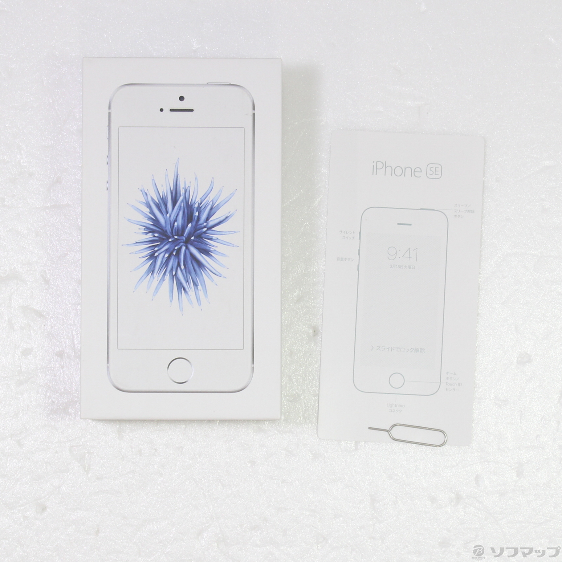 中古】iPhone SE 64GB シルバー MLM72J／A SIMフリー [2133038954408