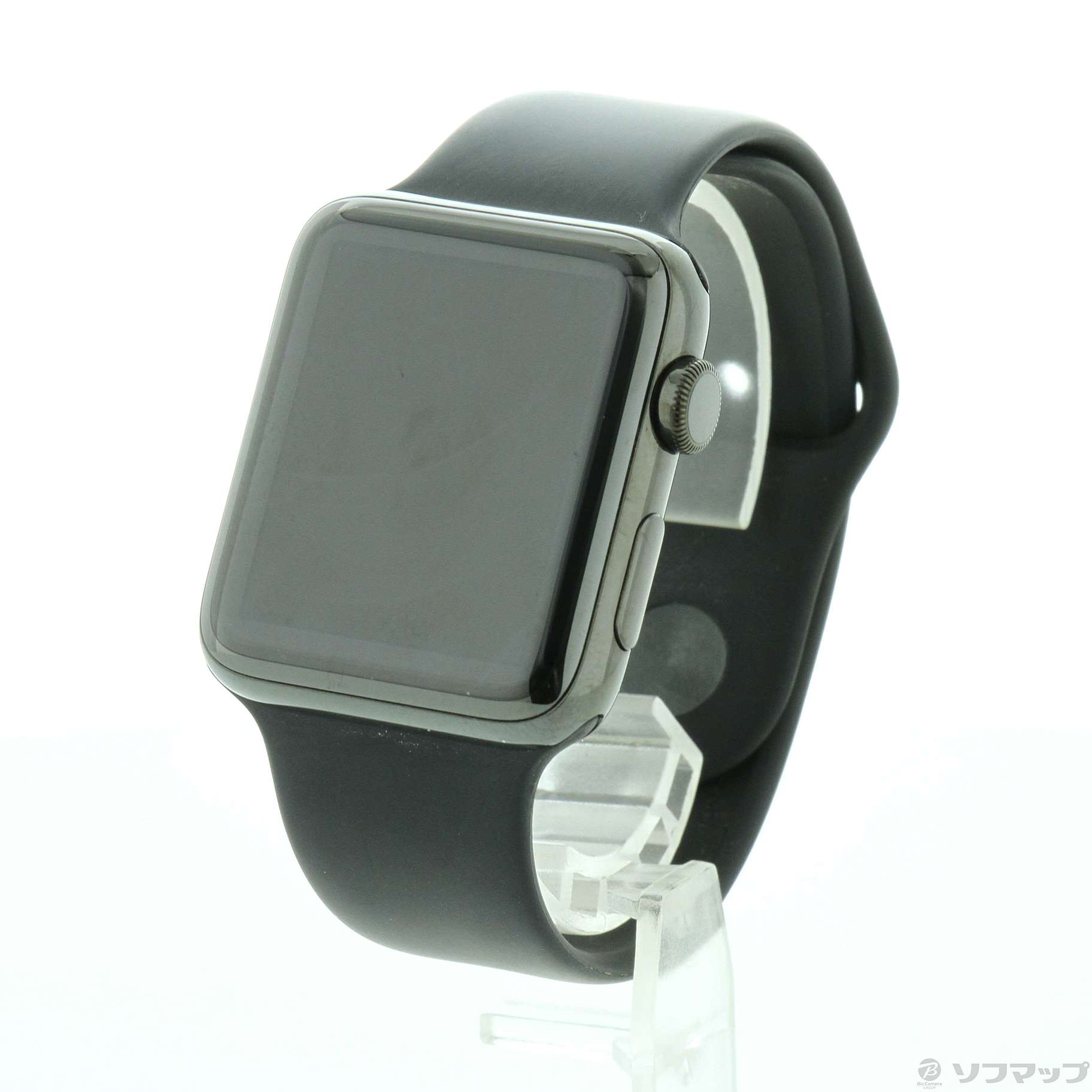 Apple Watch Series 2 42mm スペースブラックステンレススチールケース ブラックスポーツバンド