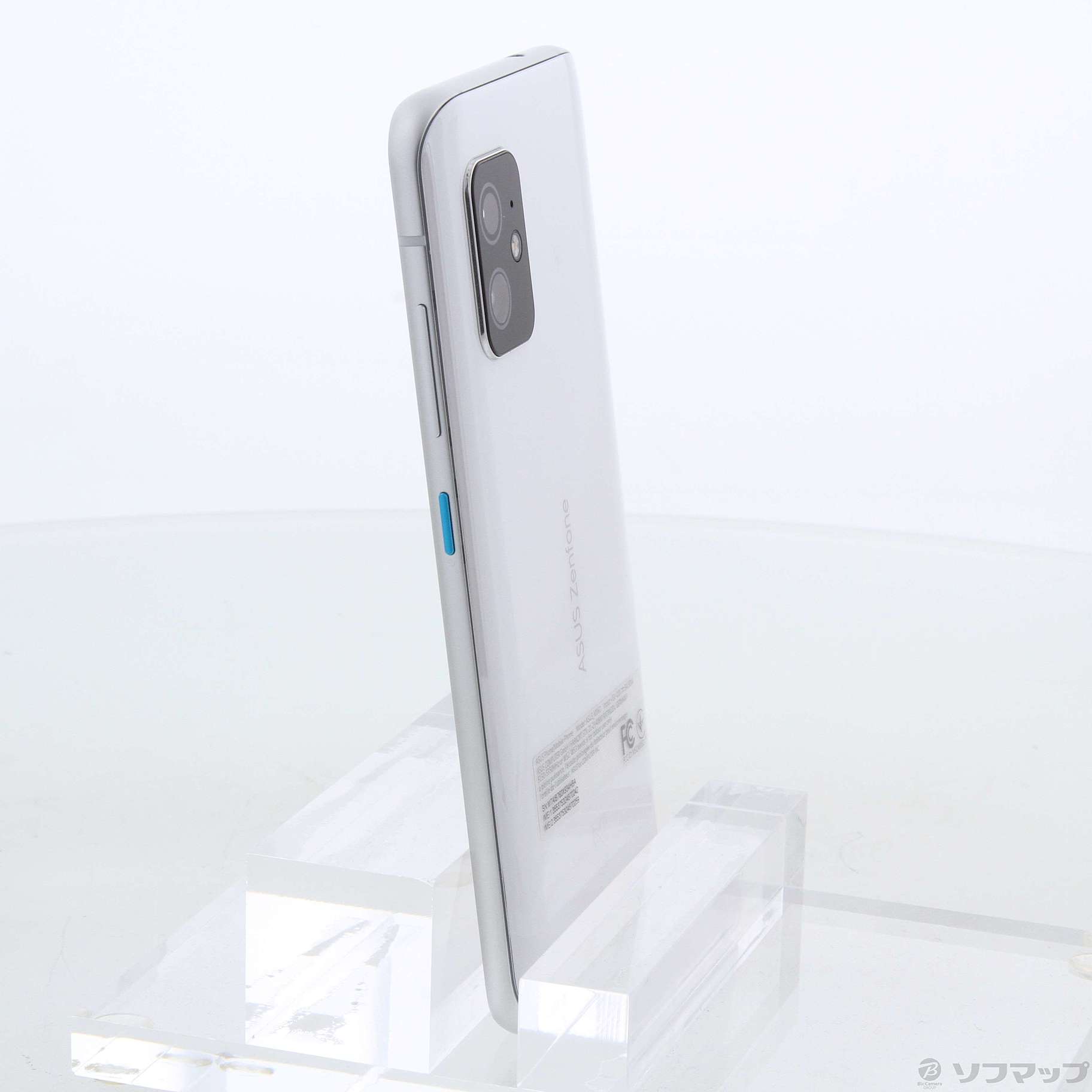 中古】Zenfone 8 128GB ムーンライトホワイト ZS590KS-WH128S8 SIM