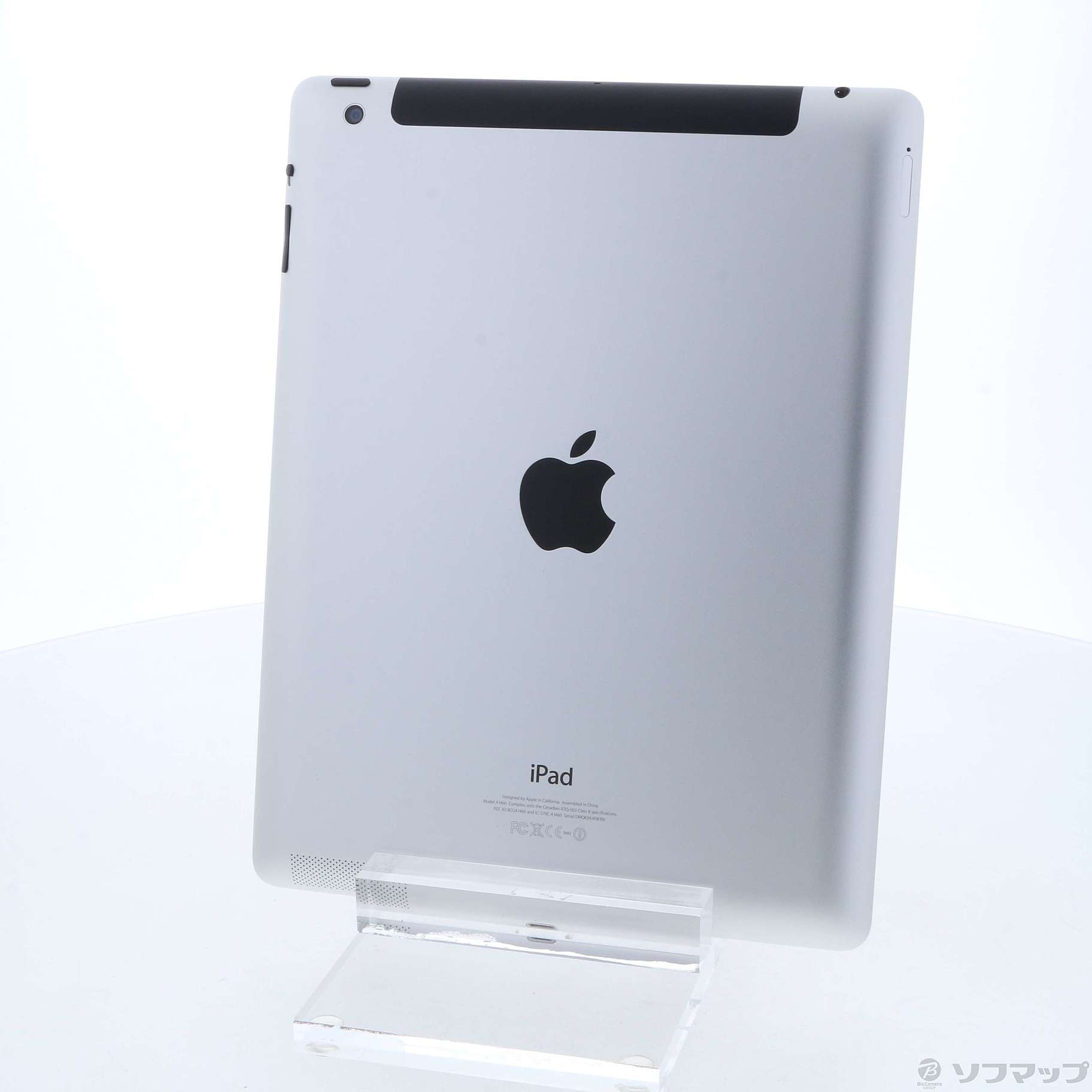 付属品完備美品！iPad第4世代(A1460)本体16GBソフトバンク　ホワイトシルバー充電形式