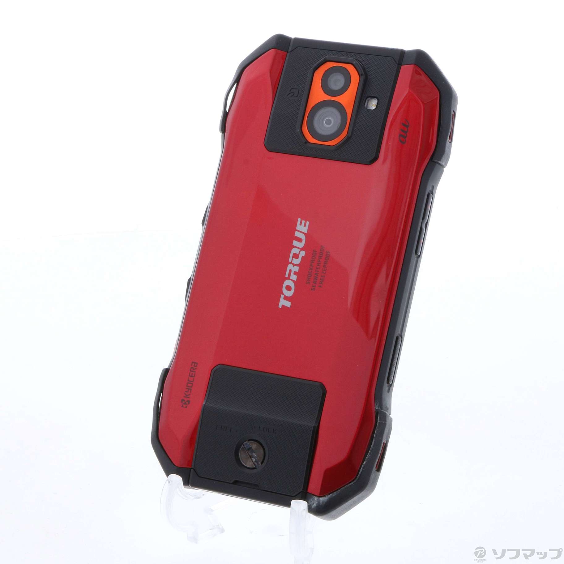 中古】TORQUE G04 64GB レッド KYV46 auロック解除SIMフリー ◇07/04