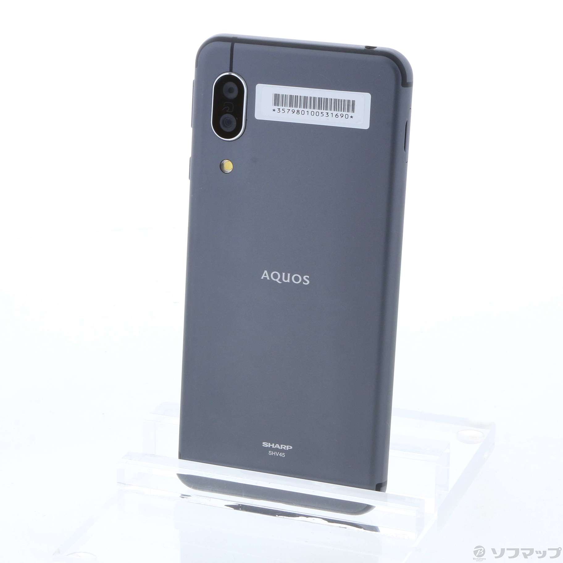 中古】AQUOS sense3 64GB ブラック SHV45K auロック解除SIMフリー ◇07