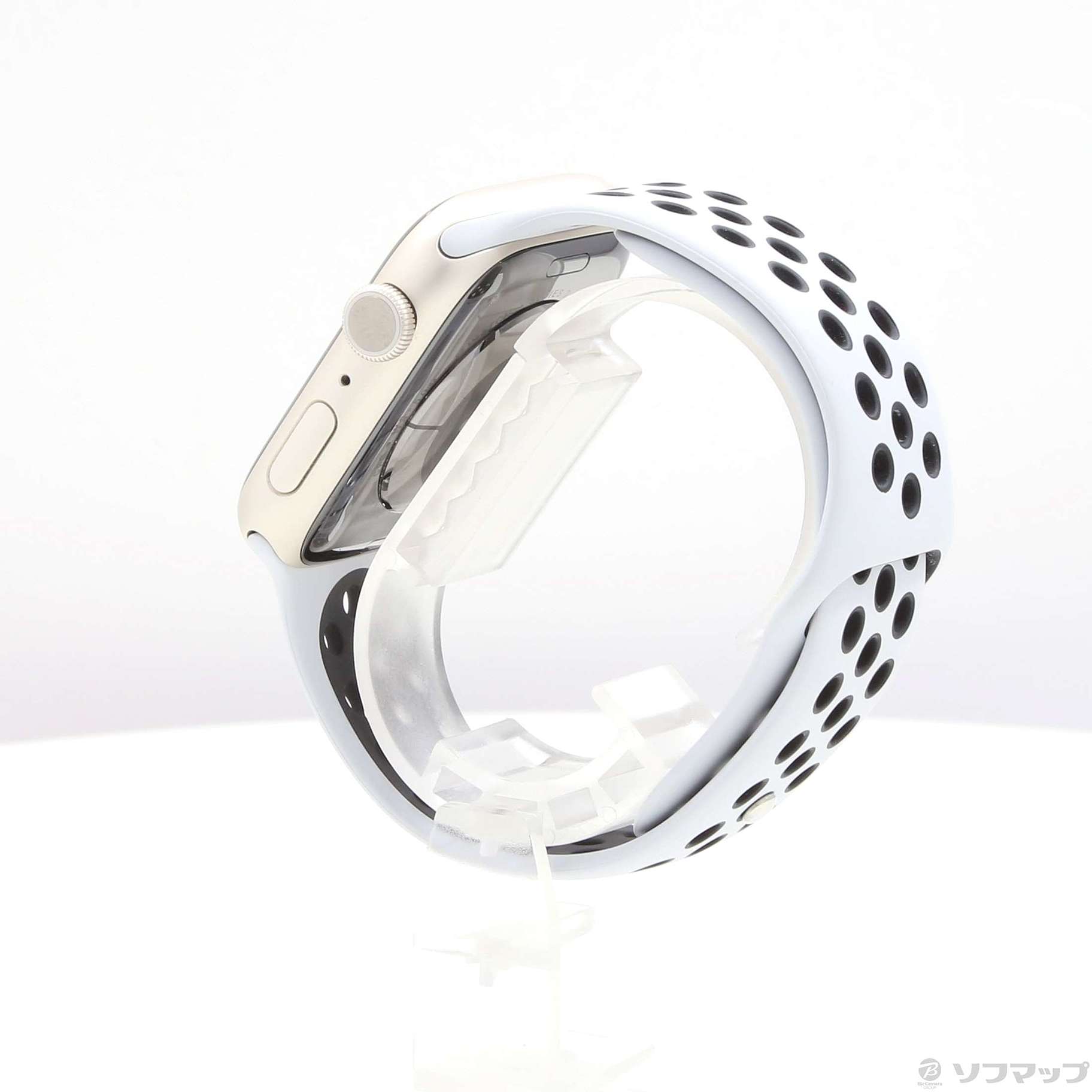 中古】Apple Watch Series 7 Nike GPS 45mm スターライトアルミニウム 