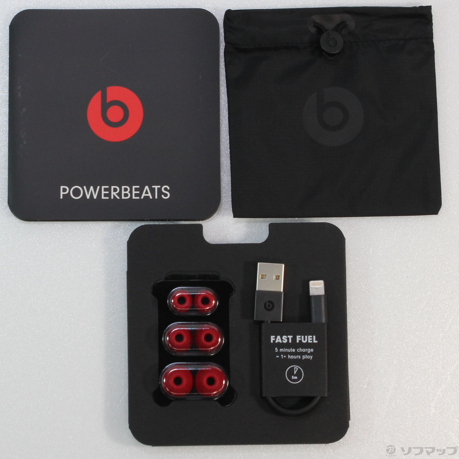 〔展示品〕 Powerbeats MWNX2PA／A レッド