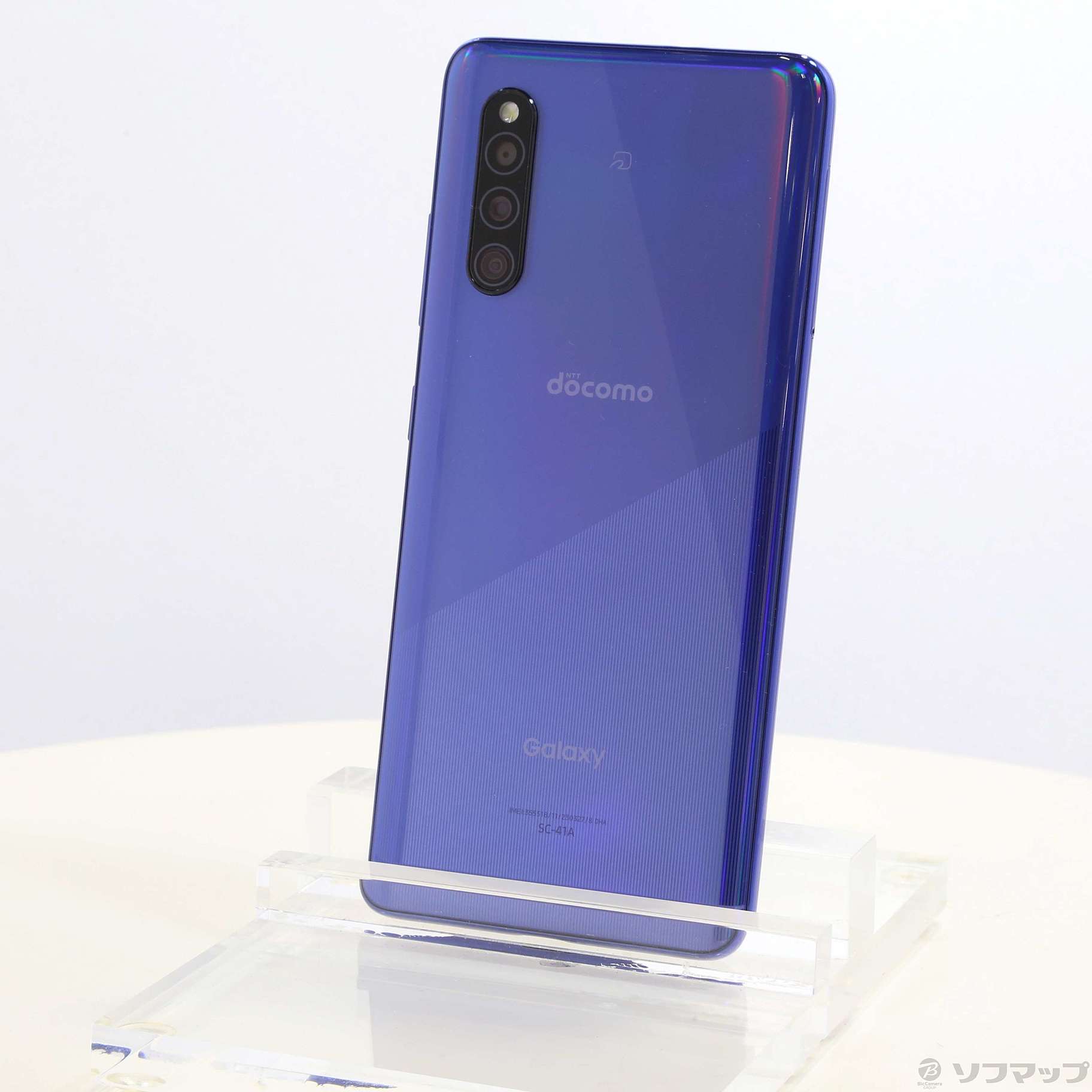 中古】GALAXY A41 64GB ブルー SC-41A docomoロック解除SIMフリー ◇07 